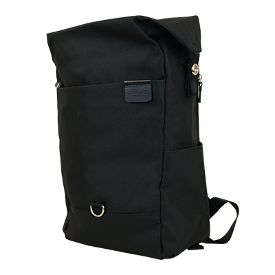 Highline Daypack in various colors with leather accents, showcasing its sleek design and multiple pockets.