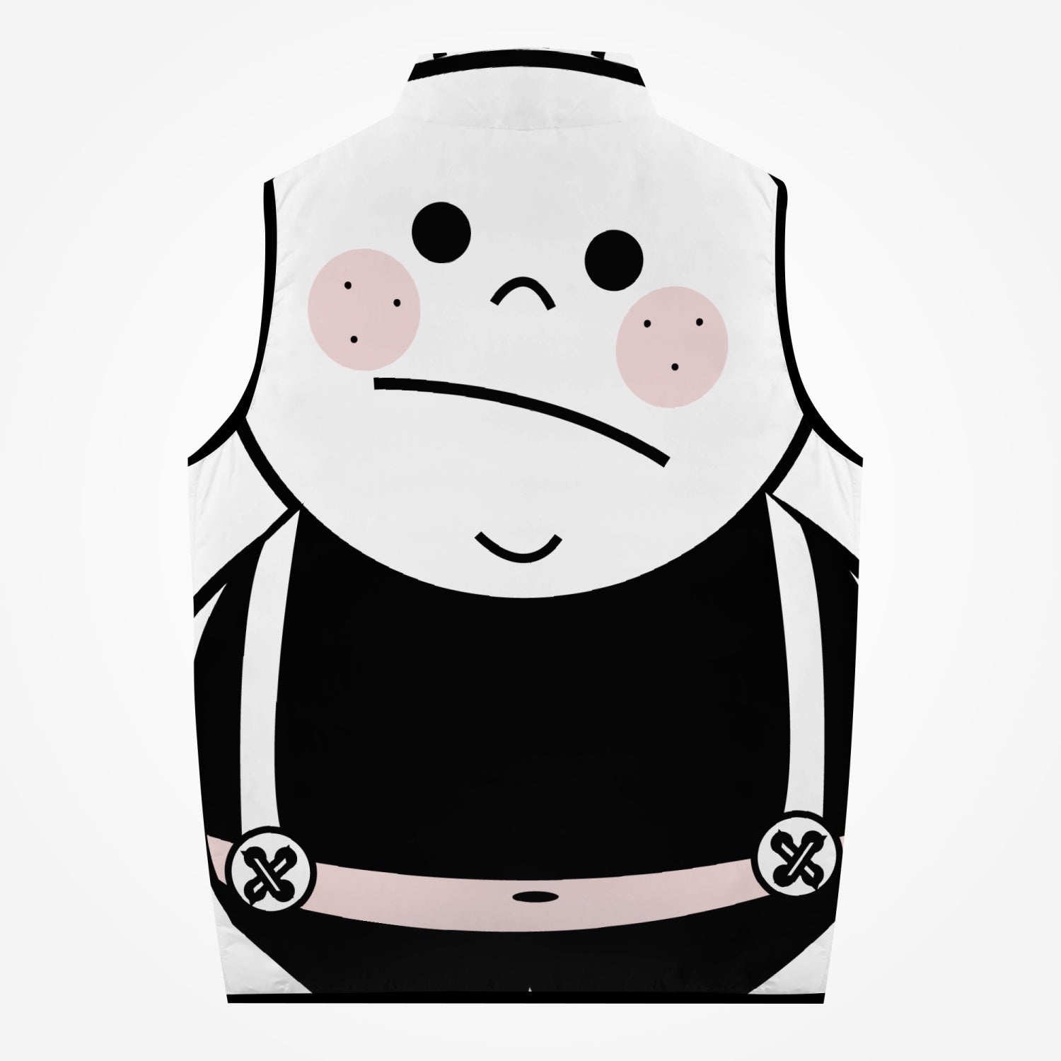 Jacki Easlick Billy Bully Cotton-pad Zipper-up Vest featuring a graphic design promoting anti-bullying, made from soft polyester blend fabric.