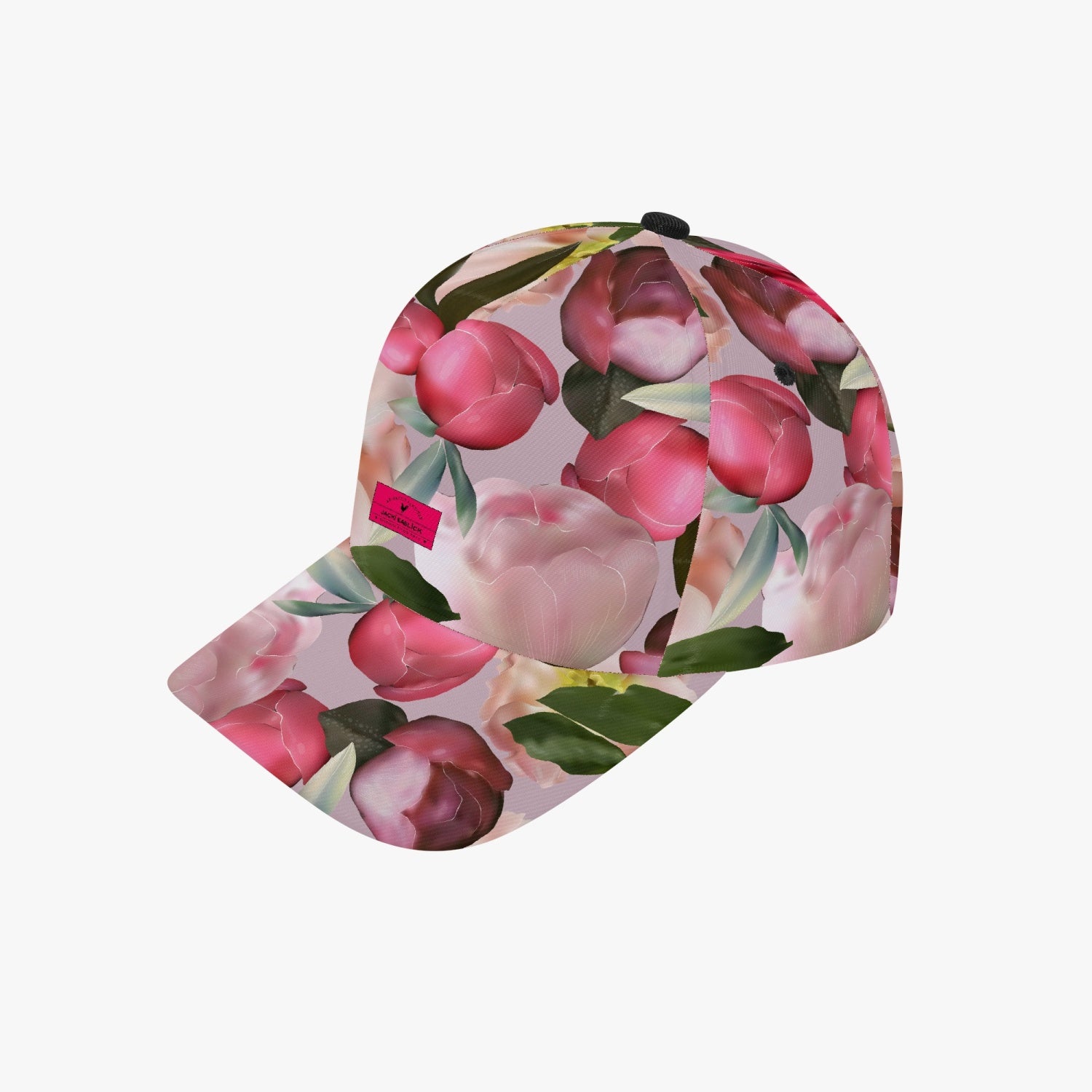 Jacki Easlick Floral Hat featuring a vibrant floral print, structured fit, and flat bill design, suitable for unisex wear.