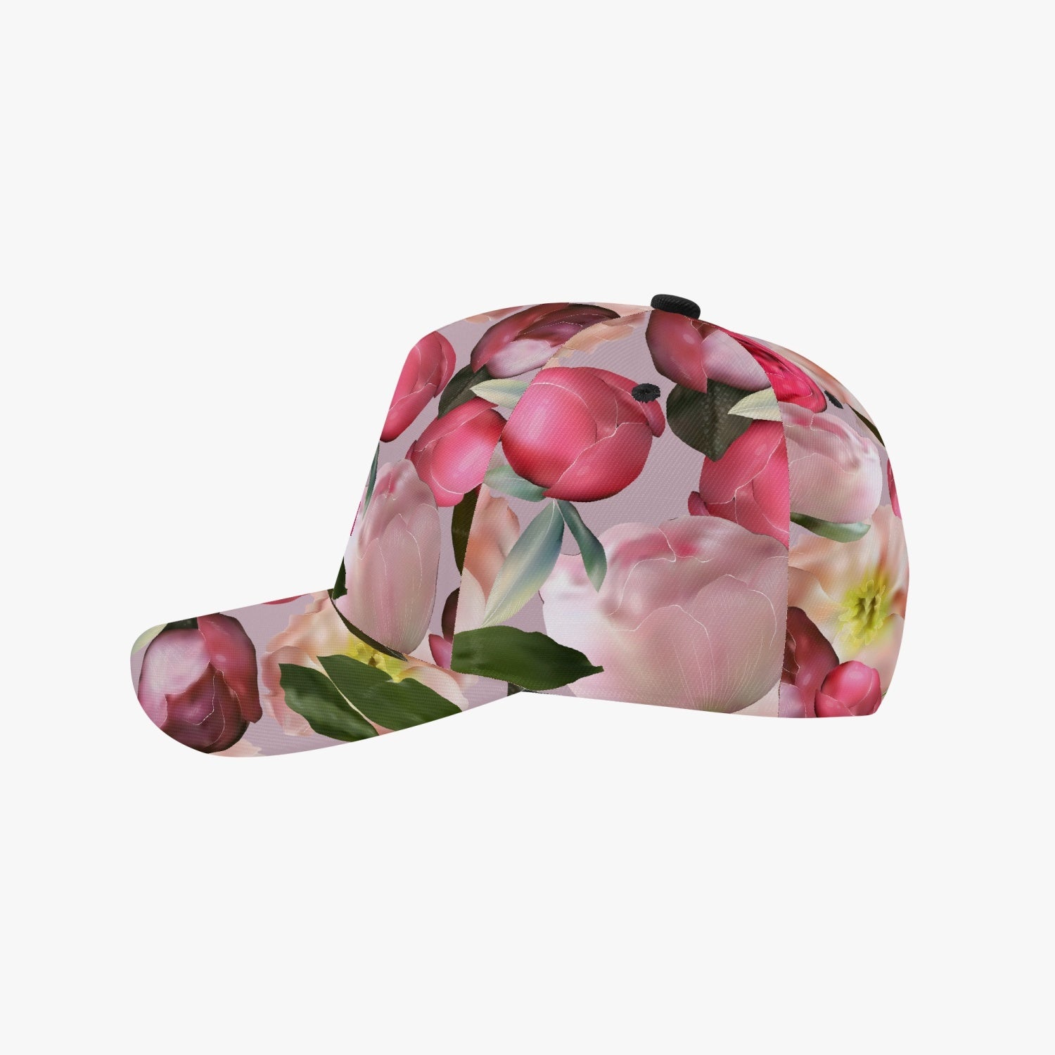 Jacki Easlick Floral Hat featuring a vibrant floral print, structured fit, and flat bill design, suitable for unisex wear.