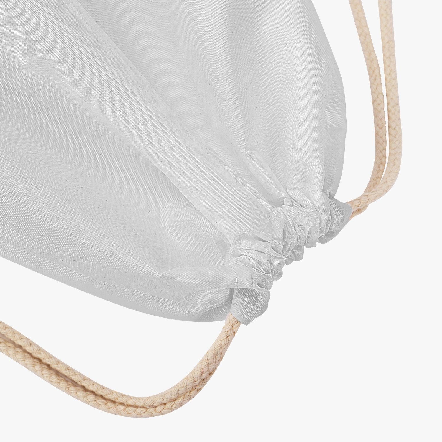 Jacki Easlick Garden Bloom Drawstring Backpack featuring a vibrant floral design, durable polyester fabric, and retractable linen straps.