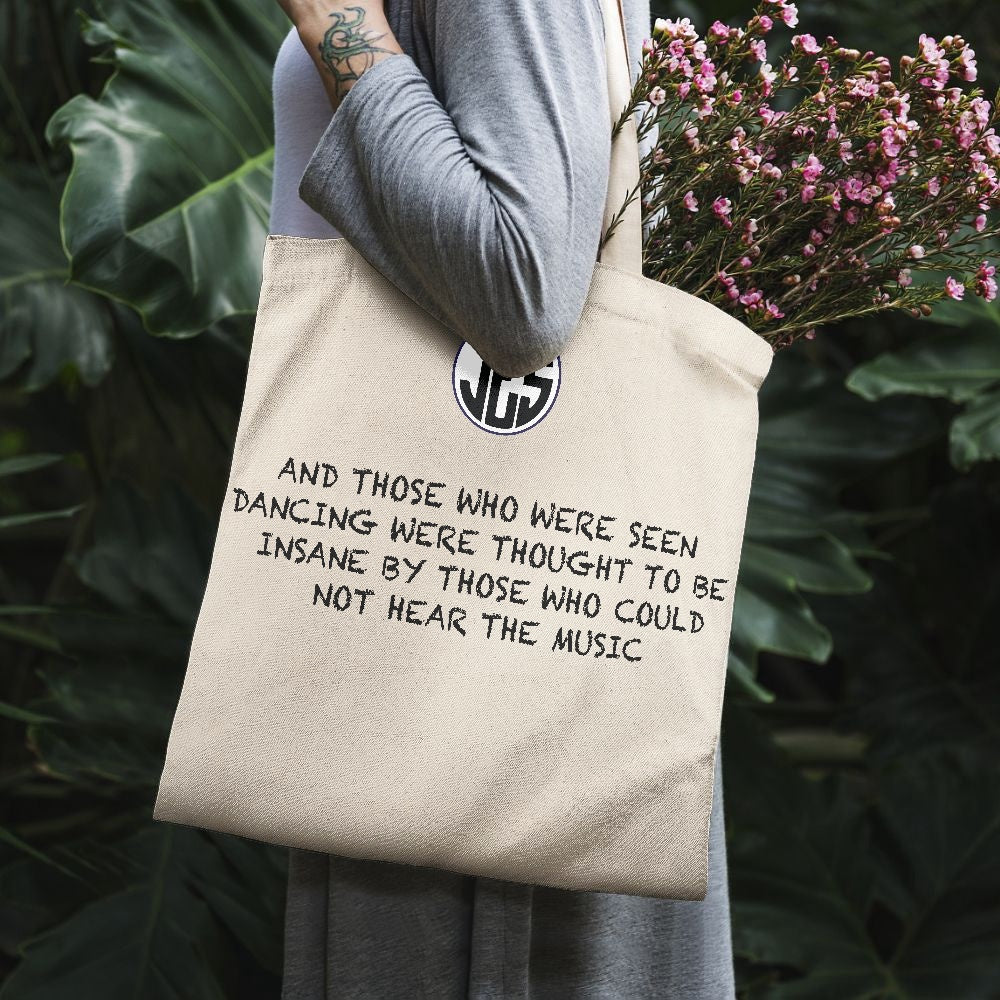 JES Canvas Tote Bags featuring vibrant two-side prints, perfect for beach outings and daily use, made from durable canvas material.