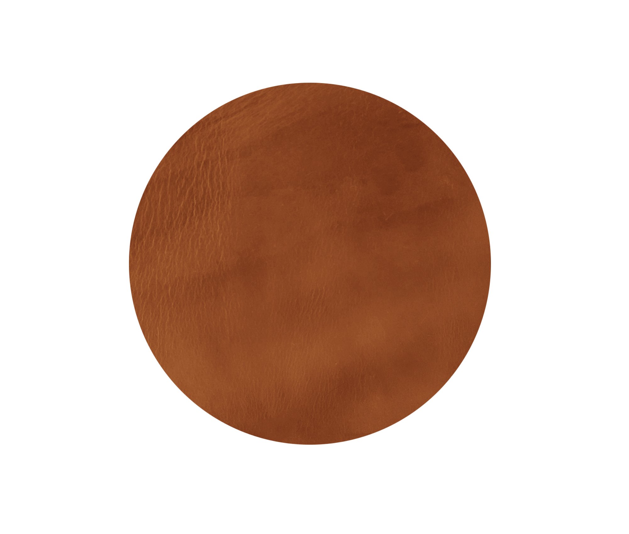 Set of four genuine leather coasters with custom branding options, elegantly displayed in a muslin duster bag.