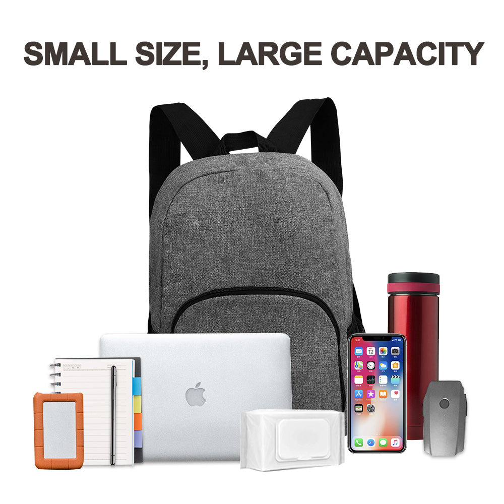 Lightweight Portable Foldable Backpack in a vibrant color, showcasing its compact design and waterproof material, ideal for outdoor activities.