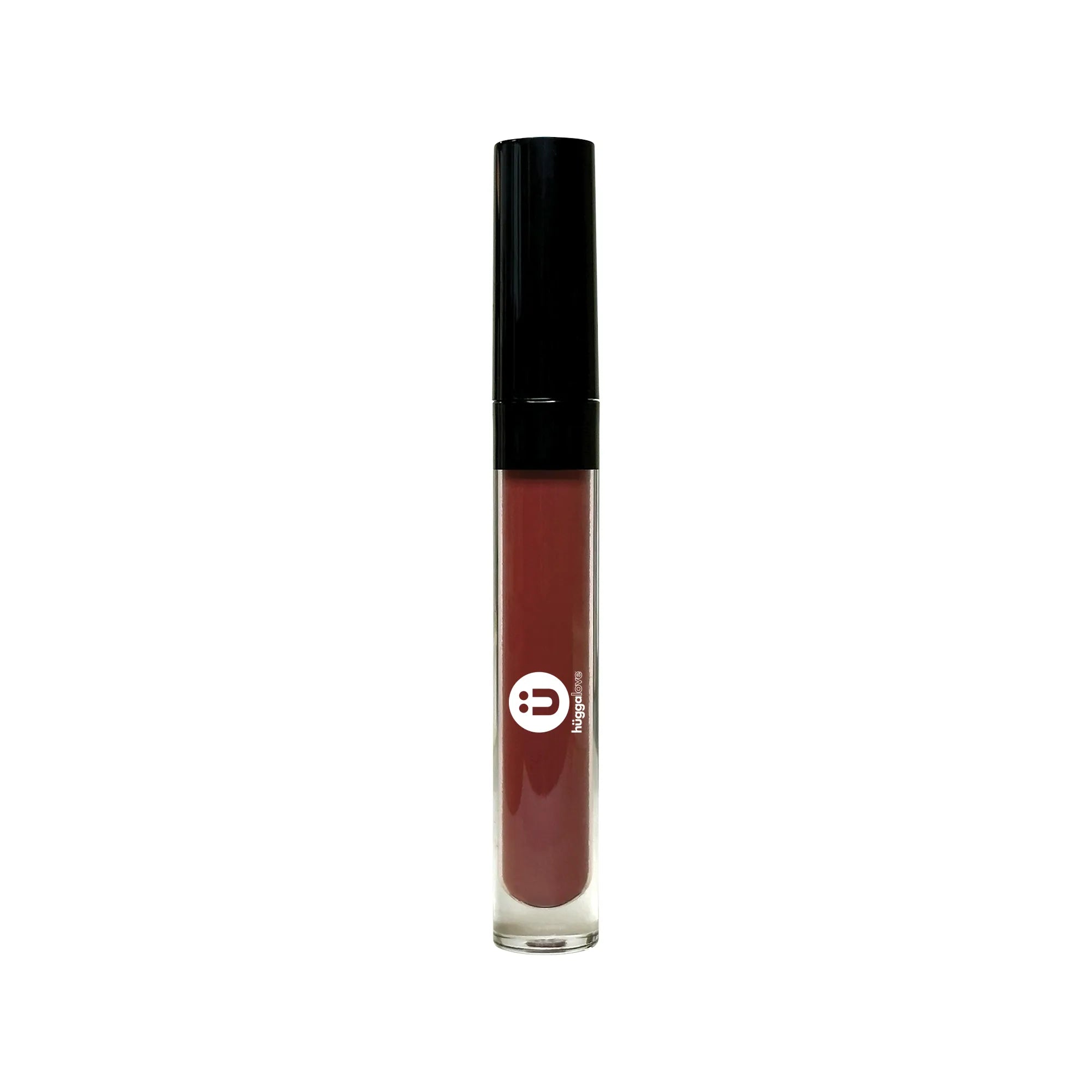 Liquid to Matte Lipstick in Brickhouse with a slanted doe applicator, showcasing its vibrant color and velvety finish.