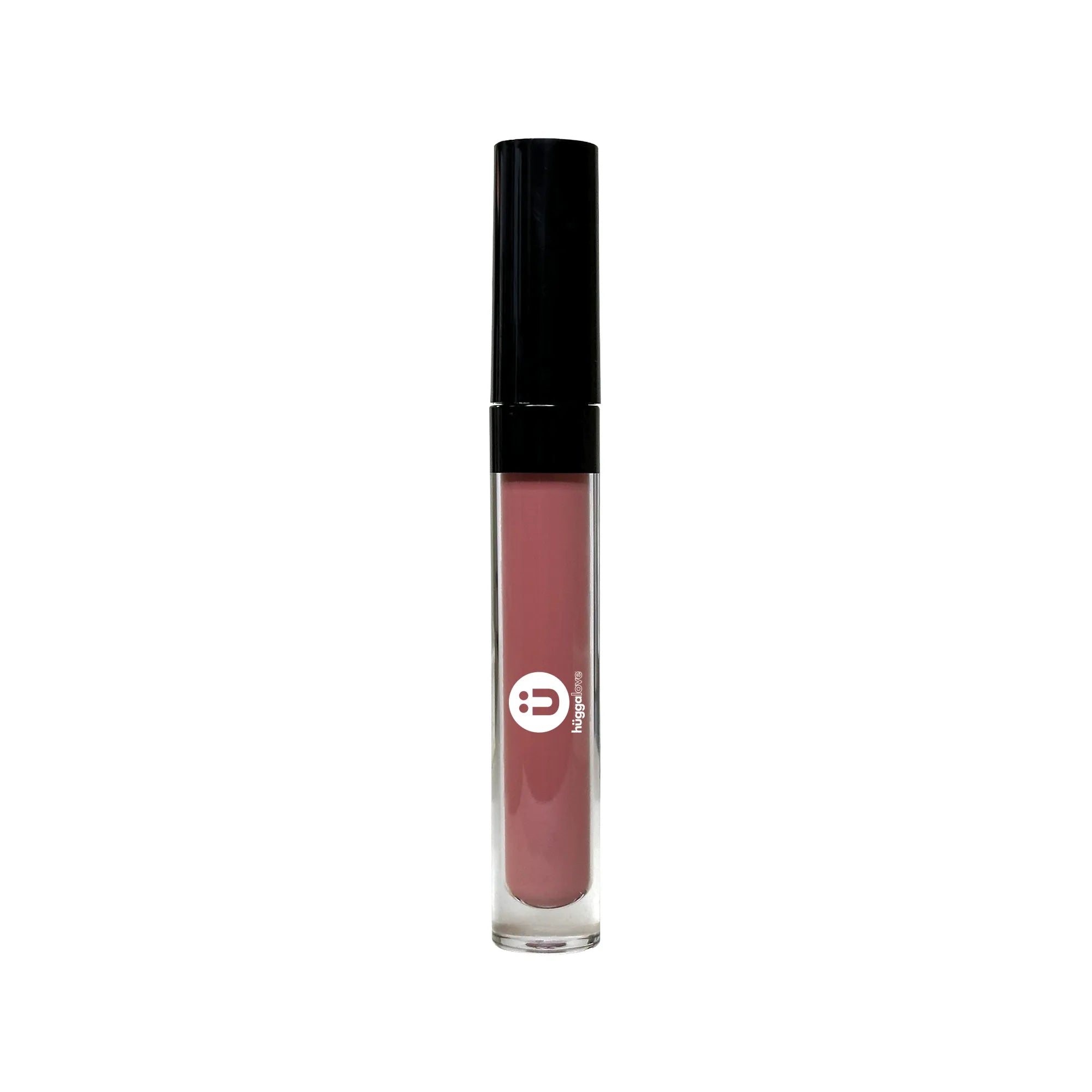 Liquid to Matte Lipstick in Naked with a slanted doe applicator, showcasing its rich color and velvety finish.