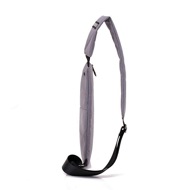 Men's Multifunctional Tactical Shoulder Bag made of durable Oxford fabric, featuring adjustable strap and multiple compartments.