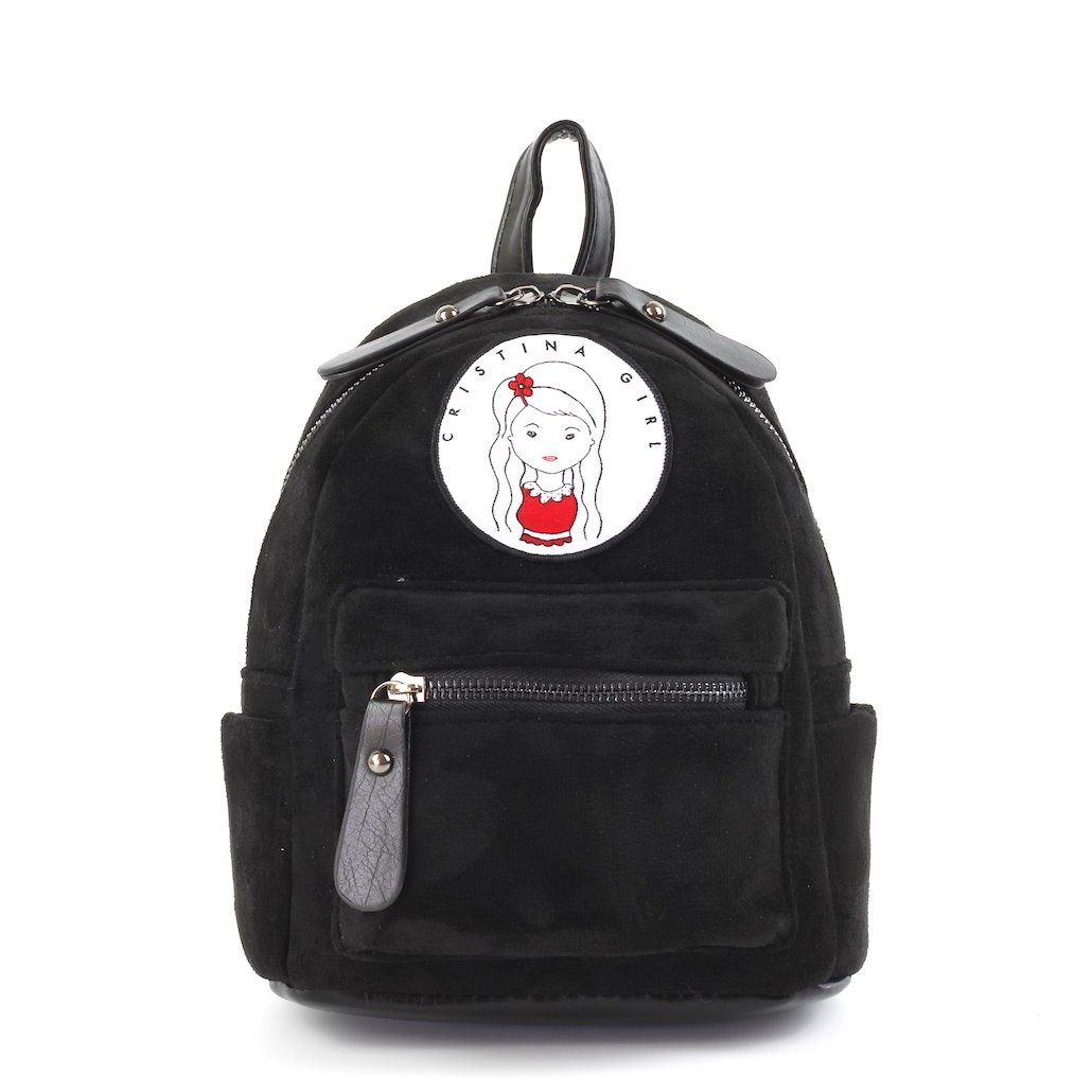 Micro Backpack in Faux Suede Leather with adjustable straps and zipped pockets, available in four colors.