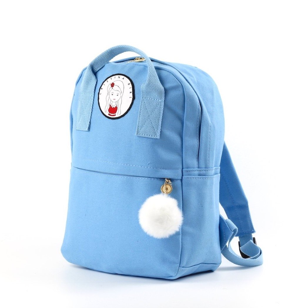 Mini Backpack in five colors with zipped pockets and adjustable straps, perfect for everyday use.