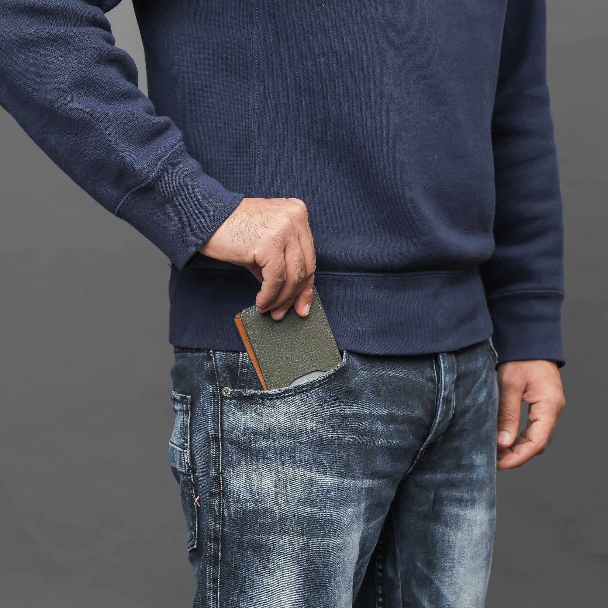 A sleek Minimal Wallet made from premium genuine leather, featuring multiple card slots and a compact design, ideal for everyday use.