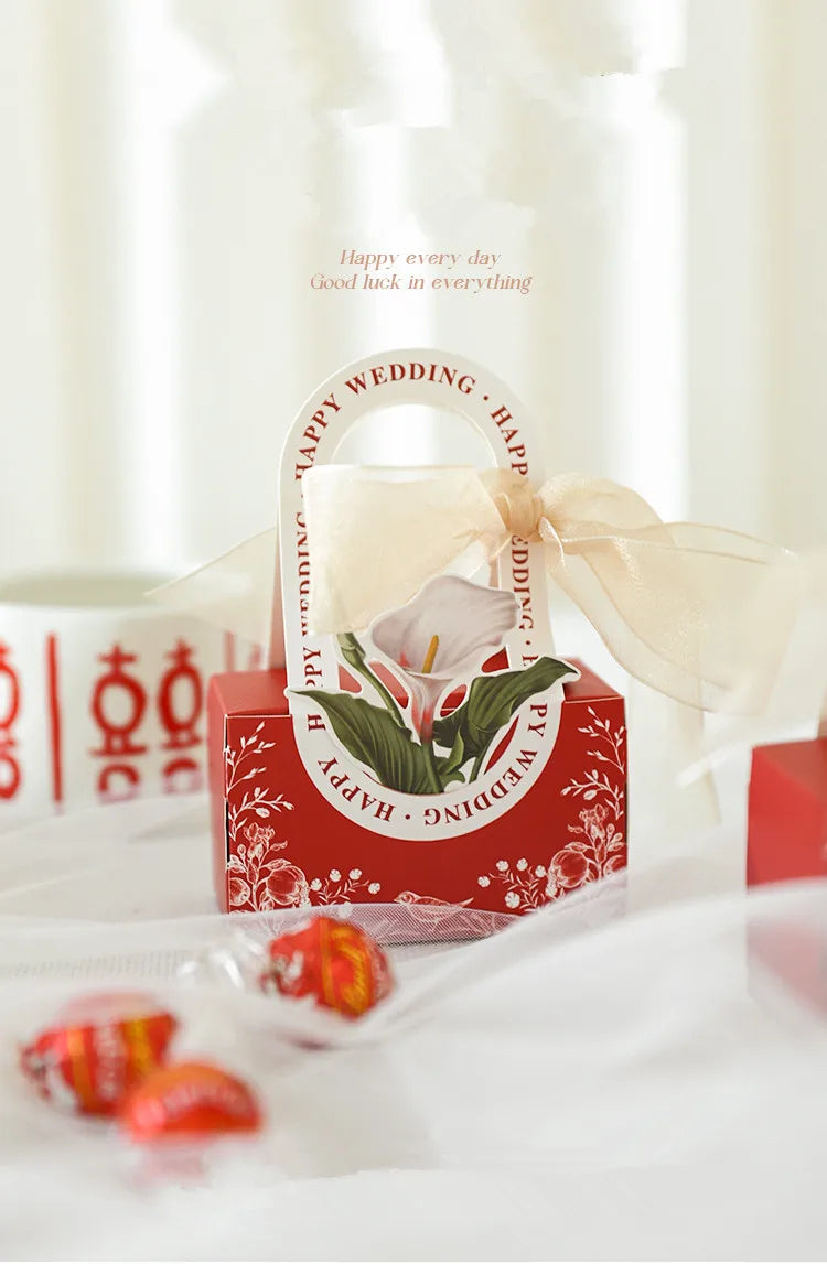 Multicolor Luxury Portable Candy Box in vibrant colors, ideal for Ramadan and Eid celebrations, showcasing high-quality paperboard material.