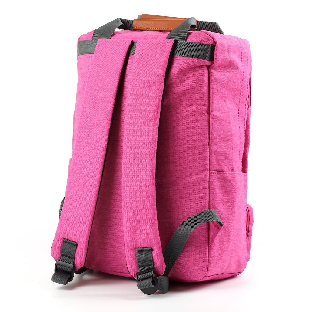 Overnight backpack featuring a laptop pocket, padded straps, and multiple zipped pockets, ideal for travel and daily use.