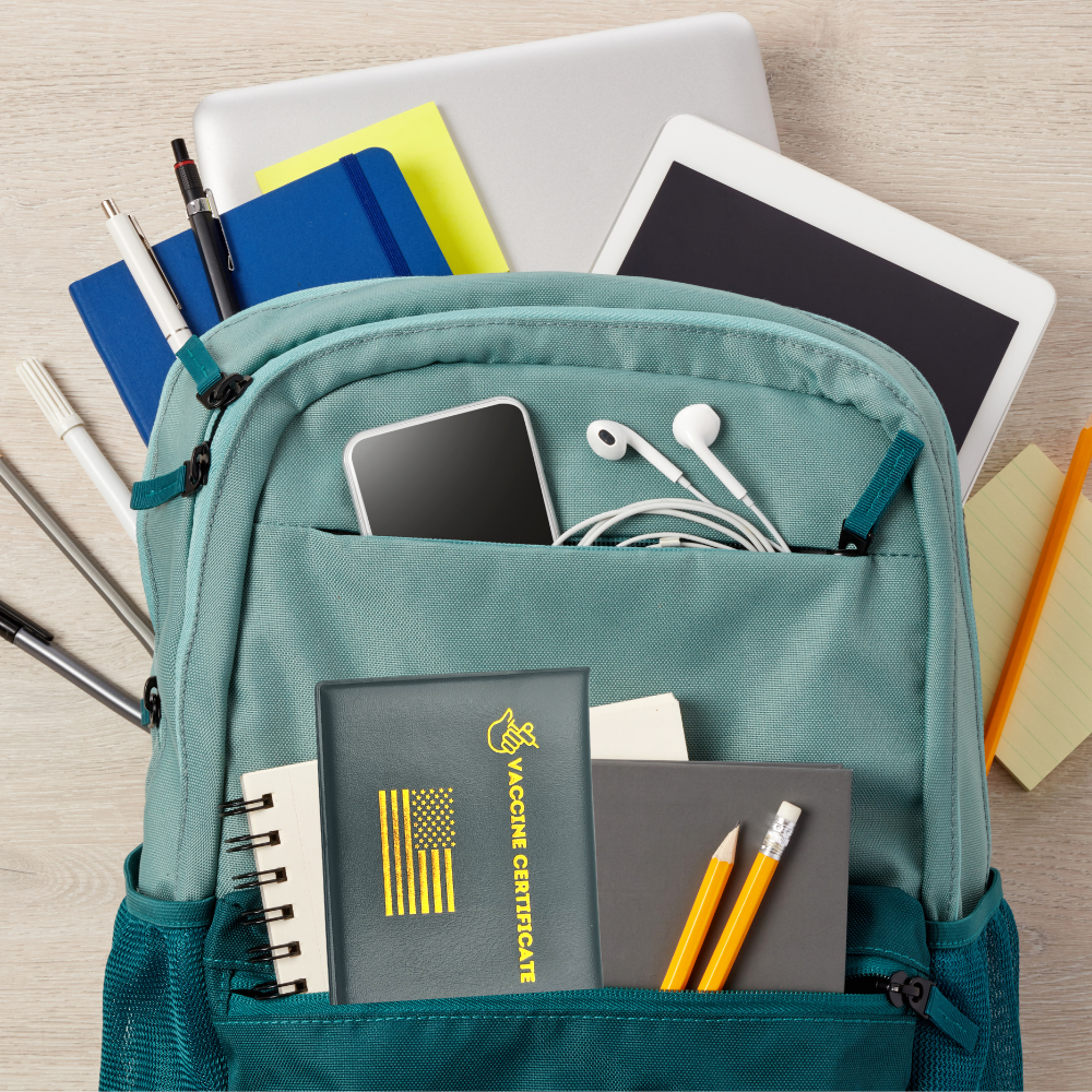 Pack of 5 Card Holders for CDC Vaccination Cards, designed for protection and easy display.