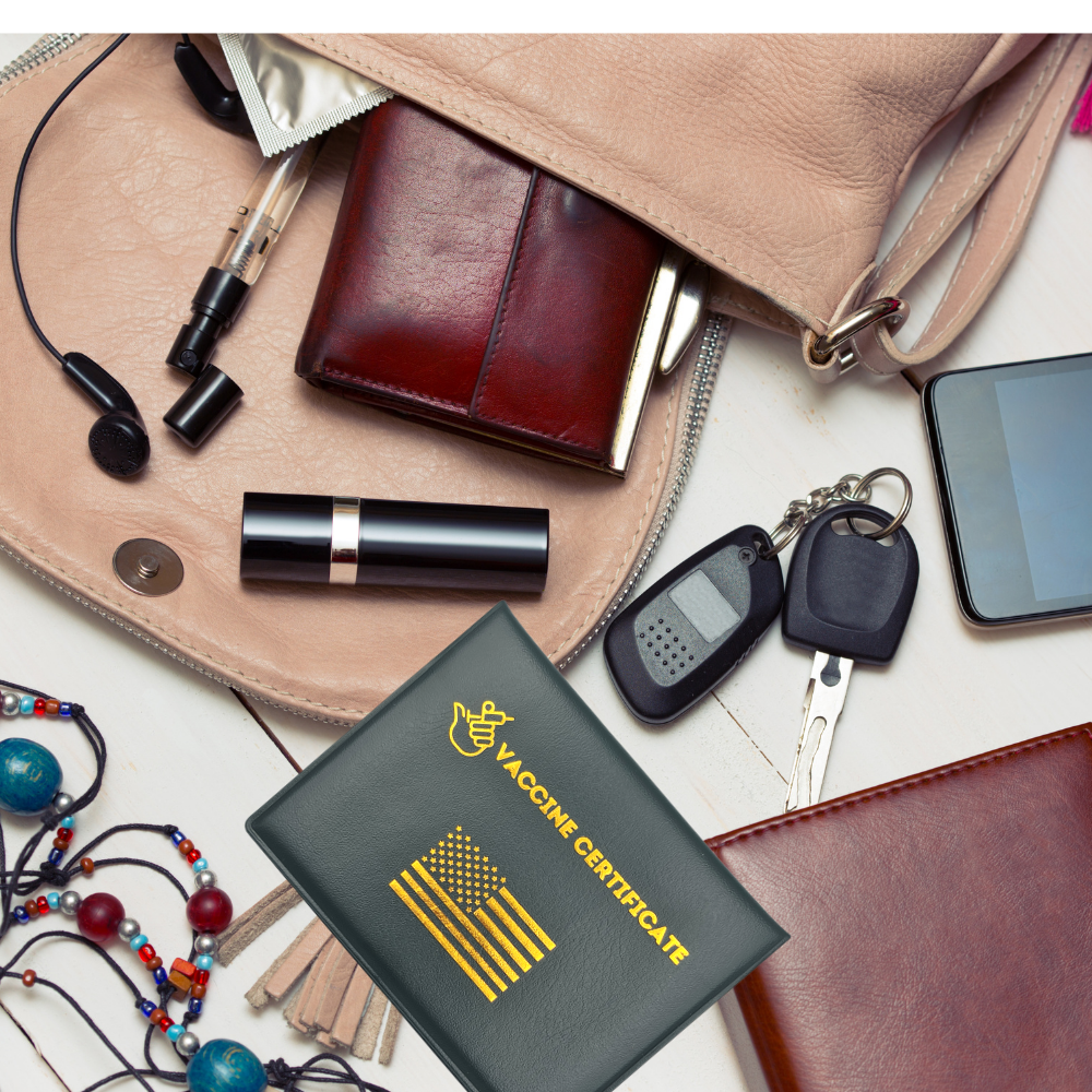 Pack of 5 Card Holders for CDC Vaccination Cards, designed for protection and easy display.