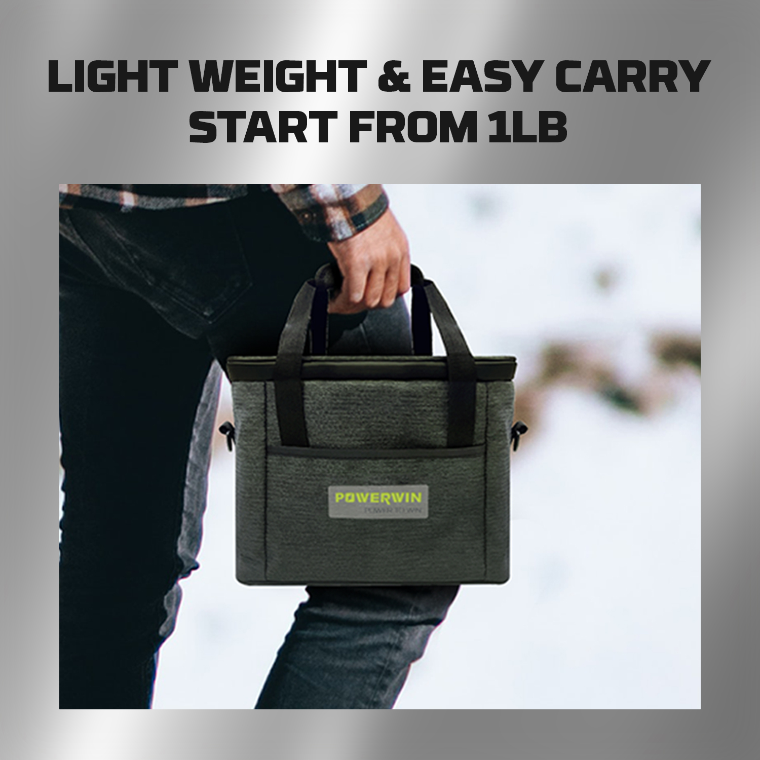 POWERWIN Carrying Case Bag designed for portable power devices, featuring waterproof and shock-resistant materials for ultimate protection.