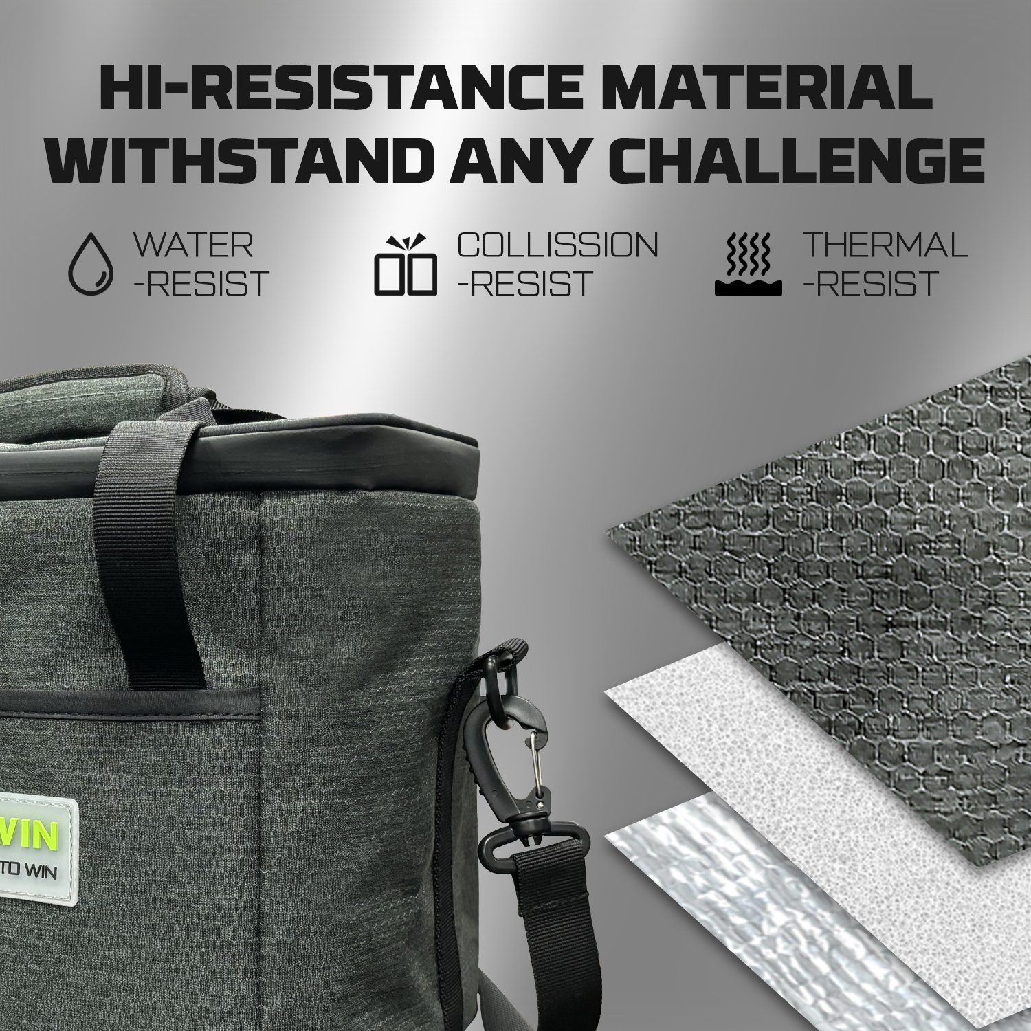 POWERWIN Carrying Case Bag designed for portable power devices, featuring waterproof and shock-resistant materials for ultimate protection.