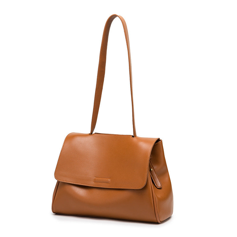 A stylish PU leather casual soft messenger bag for women, featuring multiple pockets and a sleek design, perfect for everyday use.