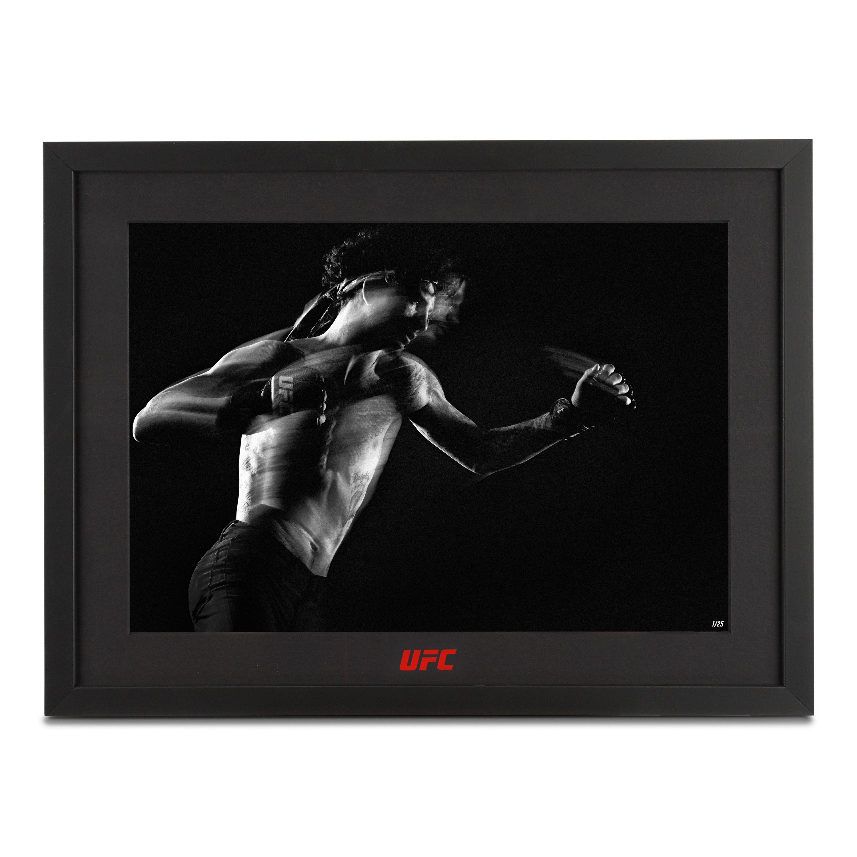 Sean O'Malley Movement 2 A3 Edition Premium Print by Kevin Lynch, showcasing dynamic UFC action in vibrant colors.