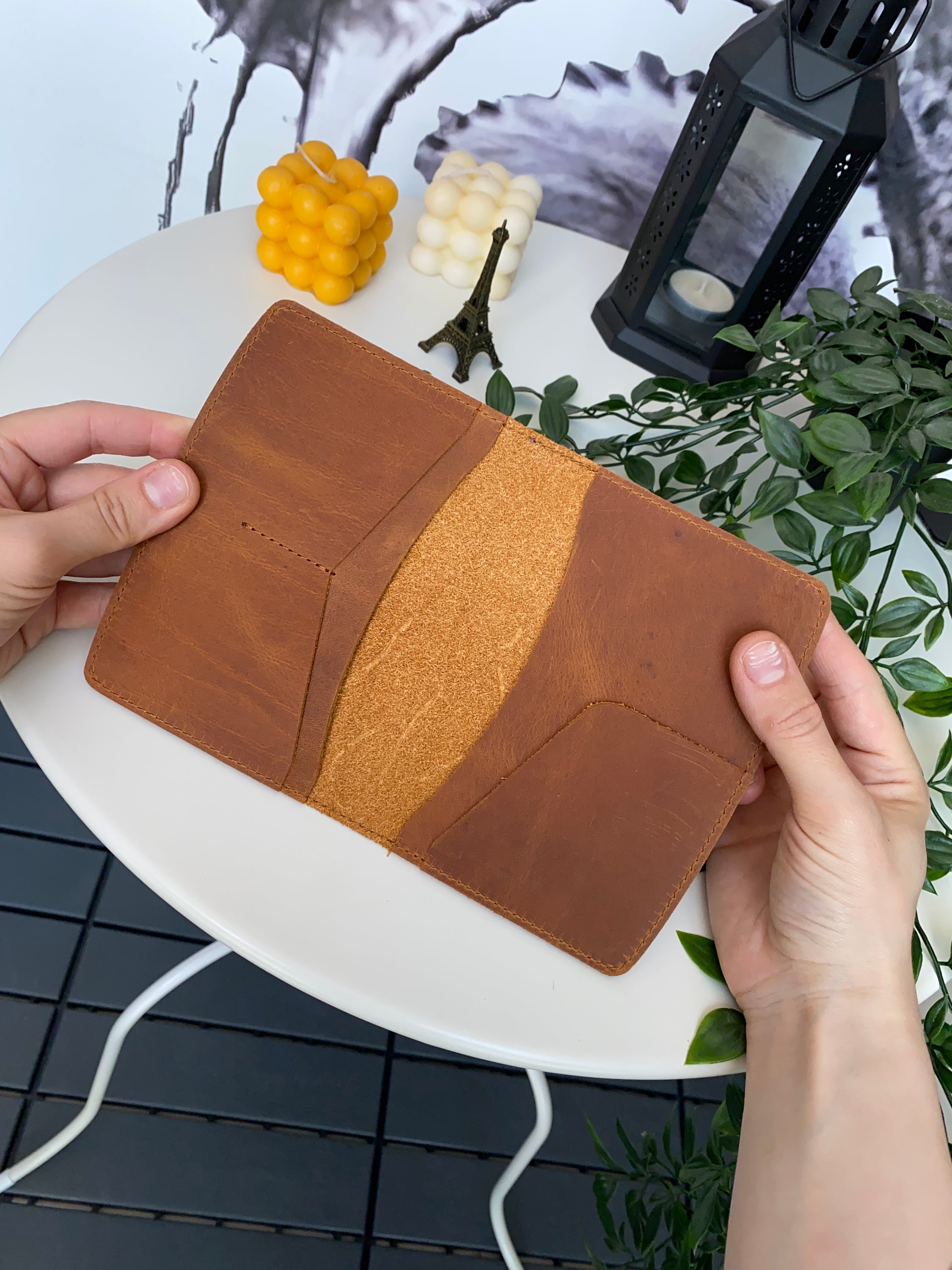 Simenit Genuine Leather Passport Holder in various colors, showcasing its elegant design and functionality.