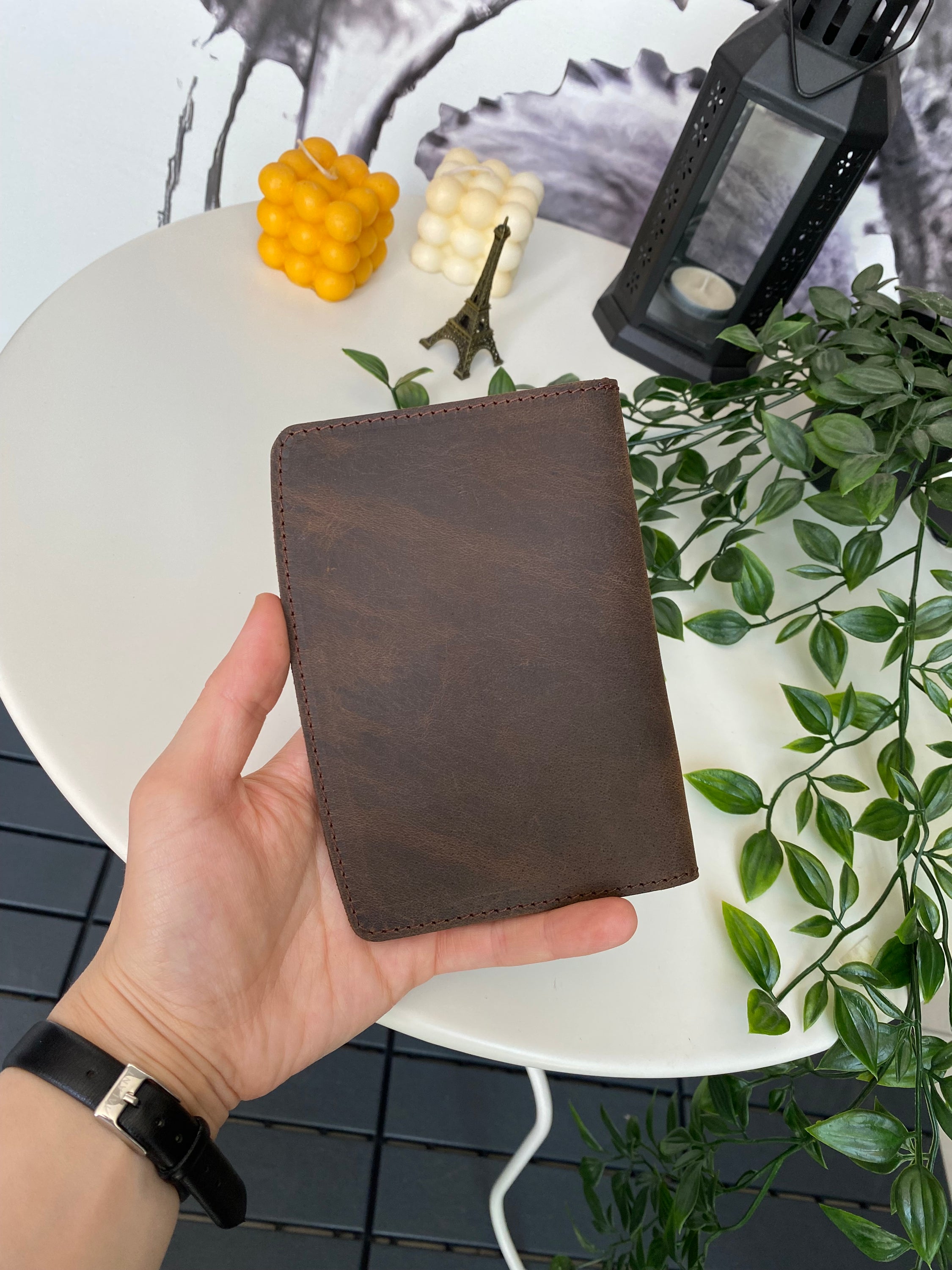 Simenit Genuine Leather Passport Holder in various colors, showcasing its elegant design and functionality.