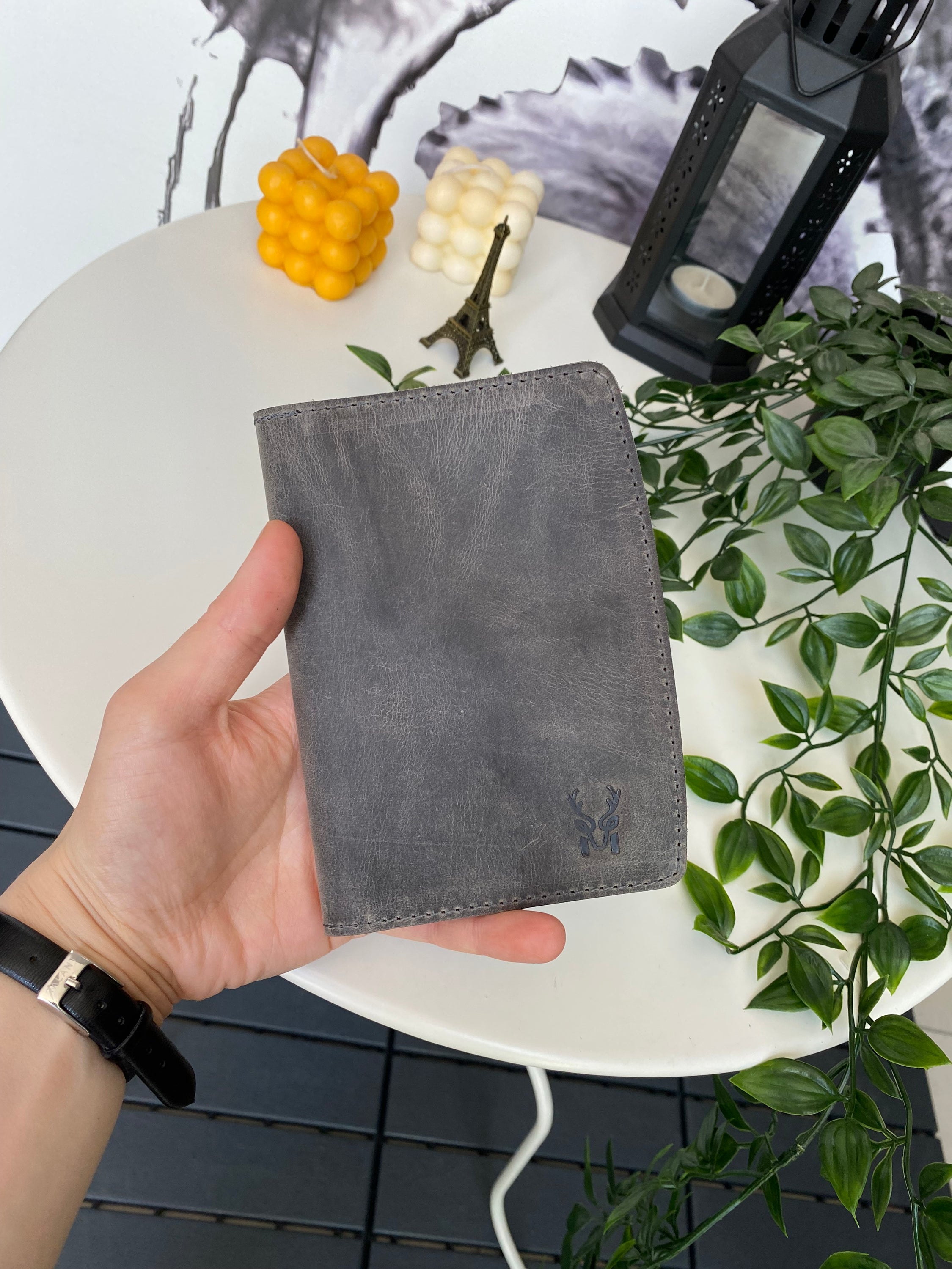 Simenit Genuine Leather Passport Holder in various colors, showcasing its elegant design and functionality.