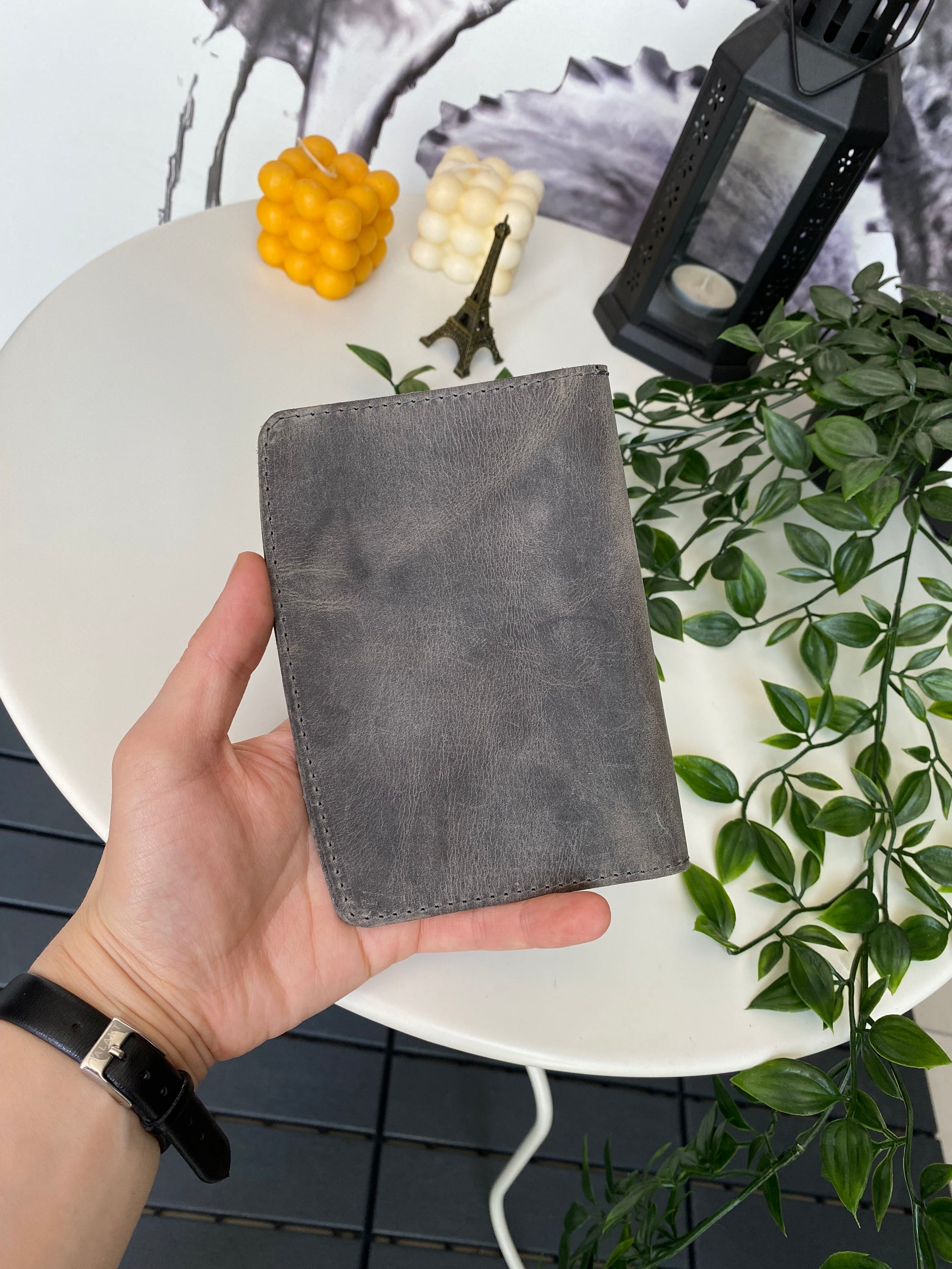 Simenit Genuine Leather Passport Holder in various colors, showcasing its elegant design and functionality.