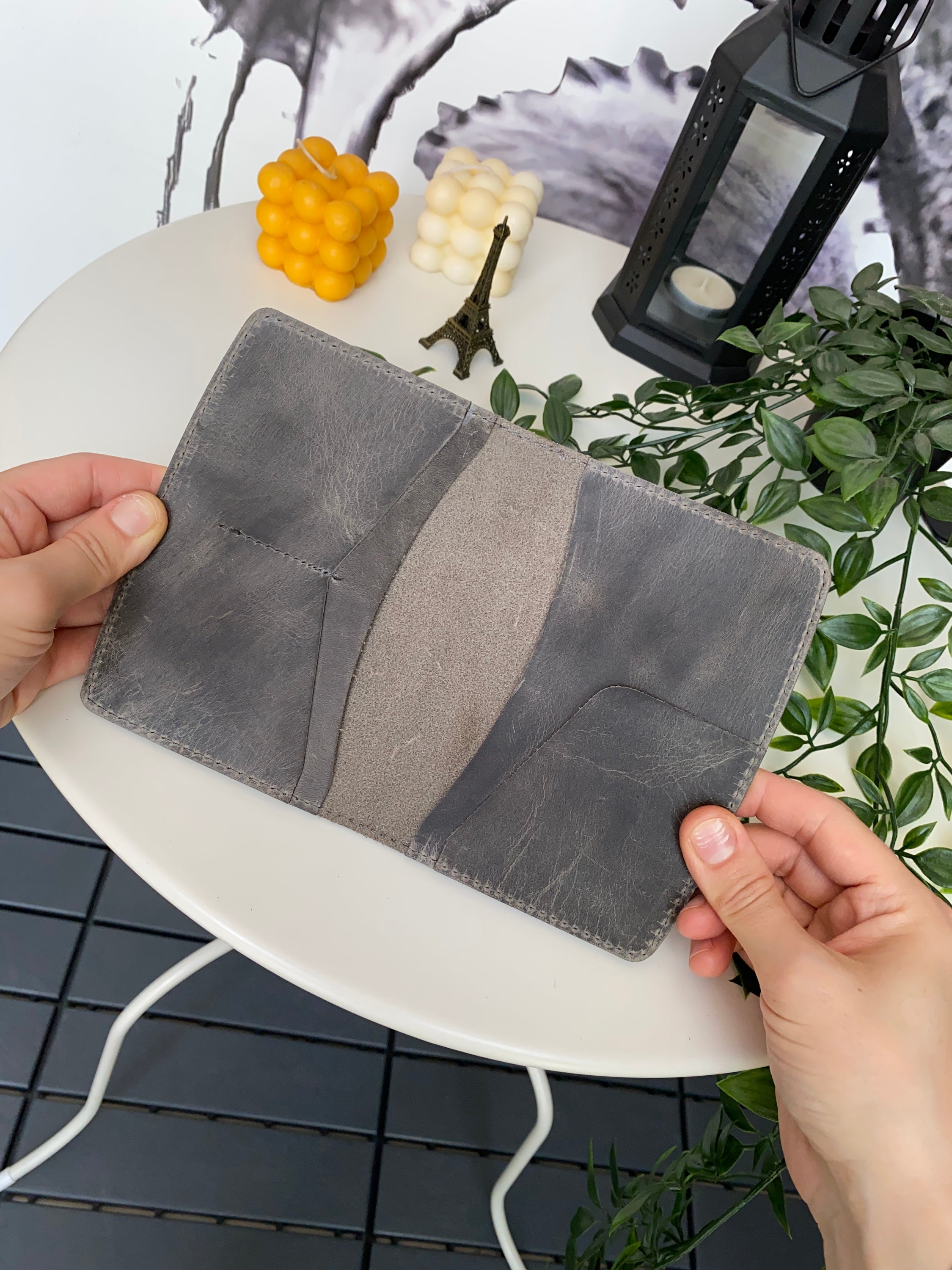 Simenit Genuine Leather Passport Holder in various colors, showcasing its elegant design and functionality.