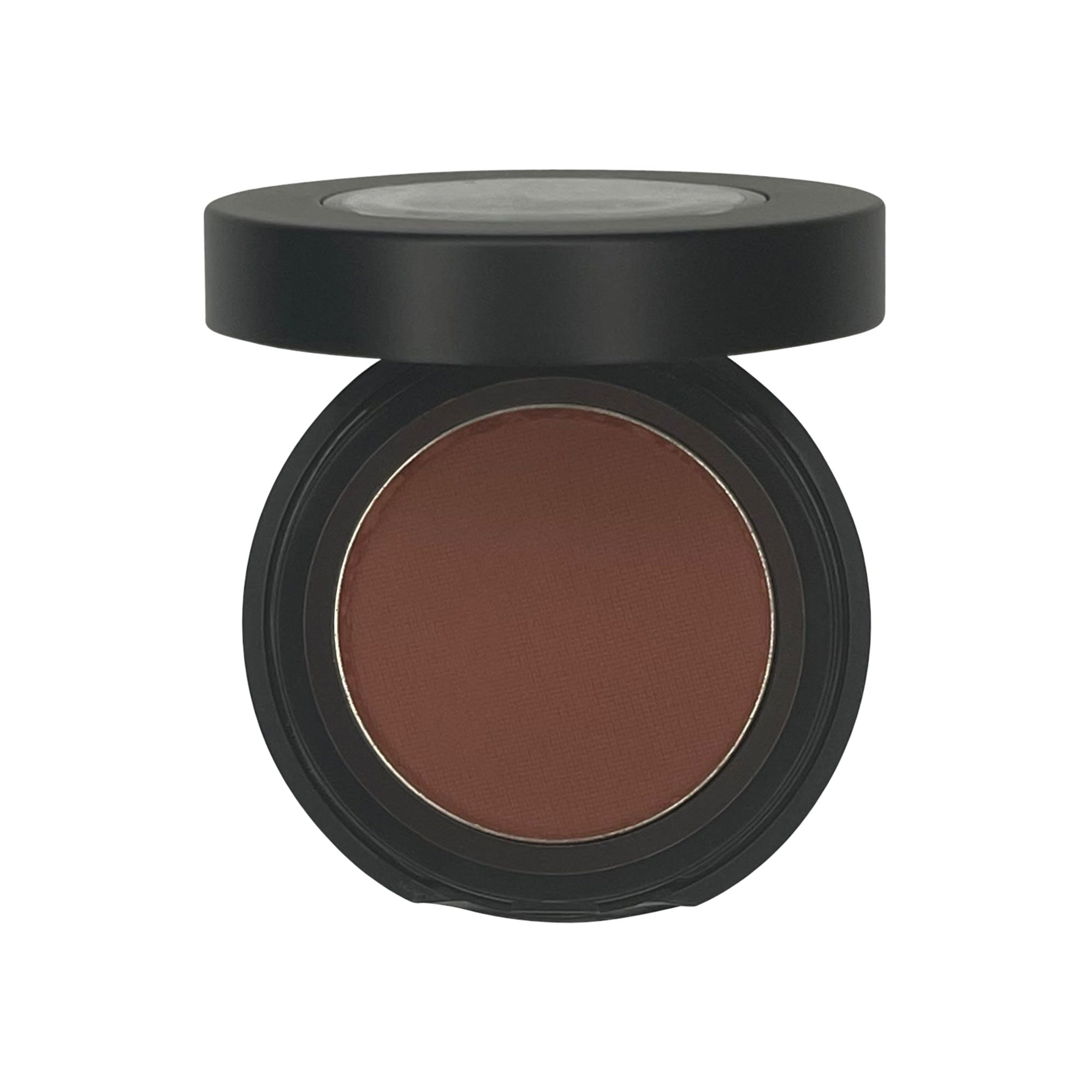 Single Pan Eyeshadow in Toffee, showcasing its rich color and fine texture in a compact pan.