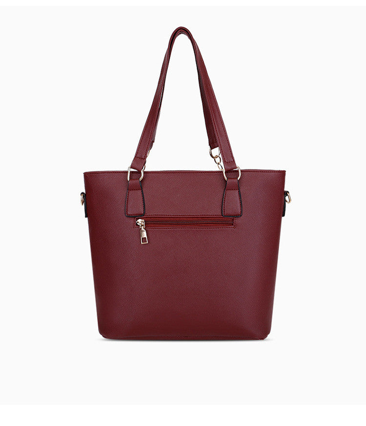 A stylish collection of six printed one-shoulder handbags for women, featuring floral patterns and various sizes.