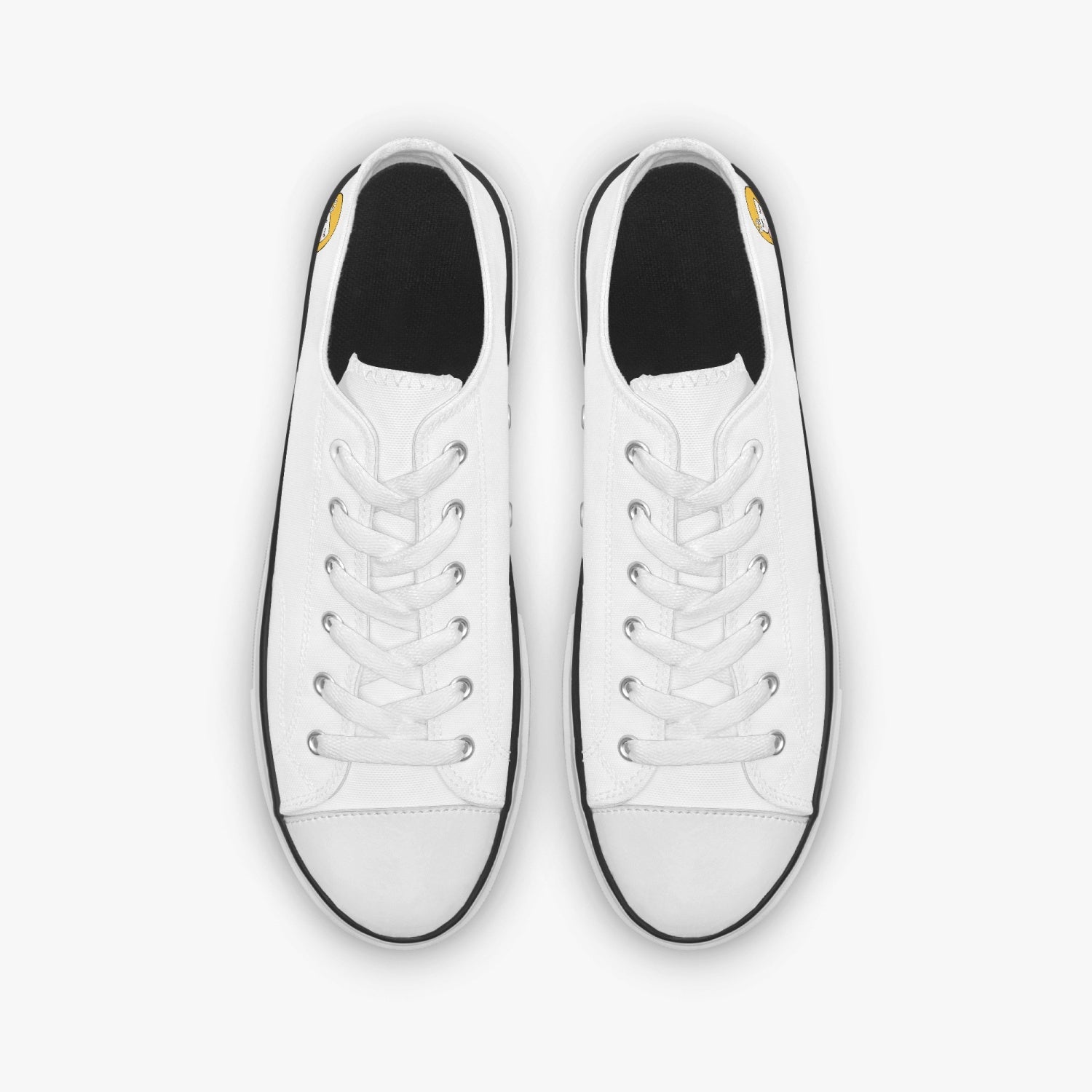 Sue Sue Sweet Low Canvas Shoes featuring a white sole, designed for unisex wear with a classic lace-up closure and durable materials.