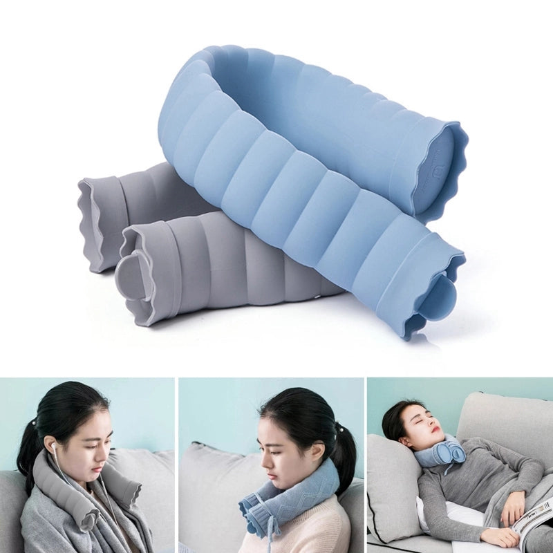 U-Shape Hot Water Bag Silicone Bottle Neck Hand Warmer designed for neck and shoulder comfort, featuring a modern design and leak-proof construction.