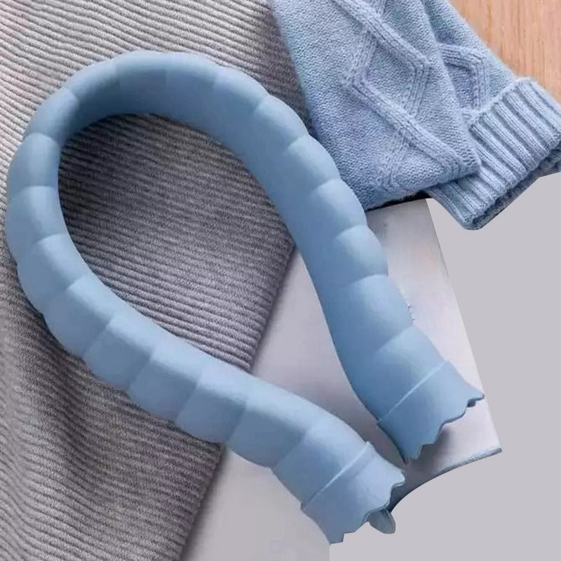U-Shape Hot Water Bag Silicone Bottle Neck Hand Warmer designed for neck and shoulder comfort, featuring a modern design and leak-proof construction.