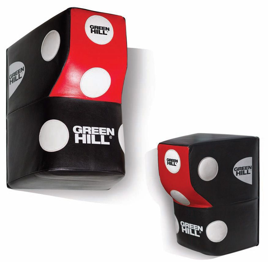 Wall Pad Supreme in black and red artificial leather, designed for training with a durable surface.