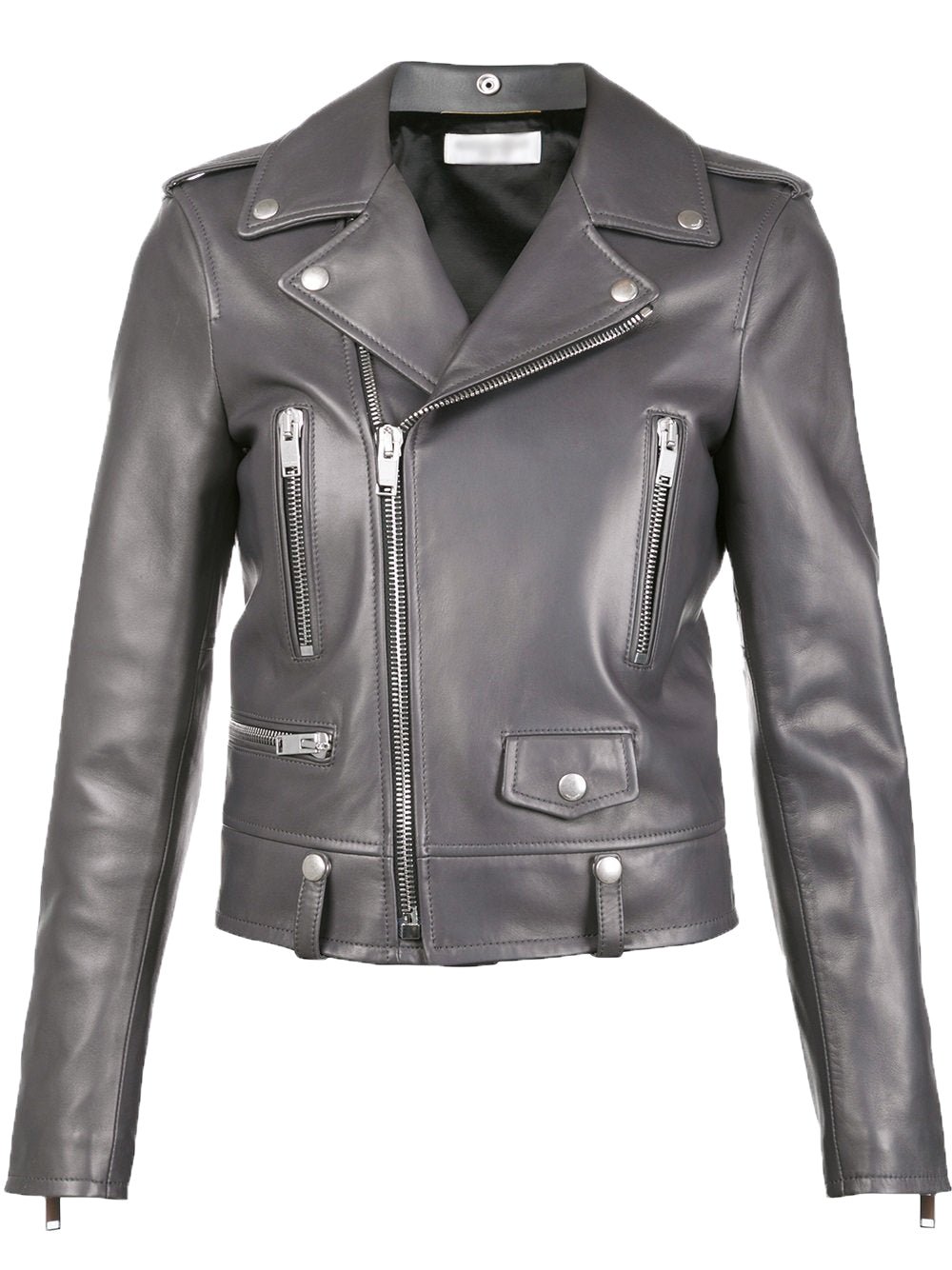 Women Real Lambskin Leather Biker Jacket KW538 featuring high-quality leather, YKK zipper, and satin lining for comfort.
