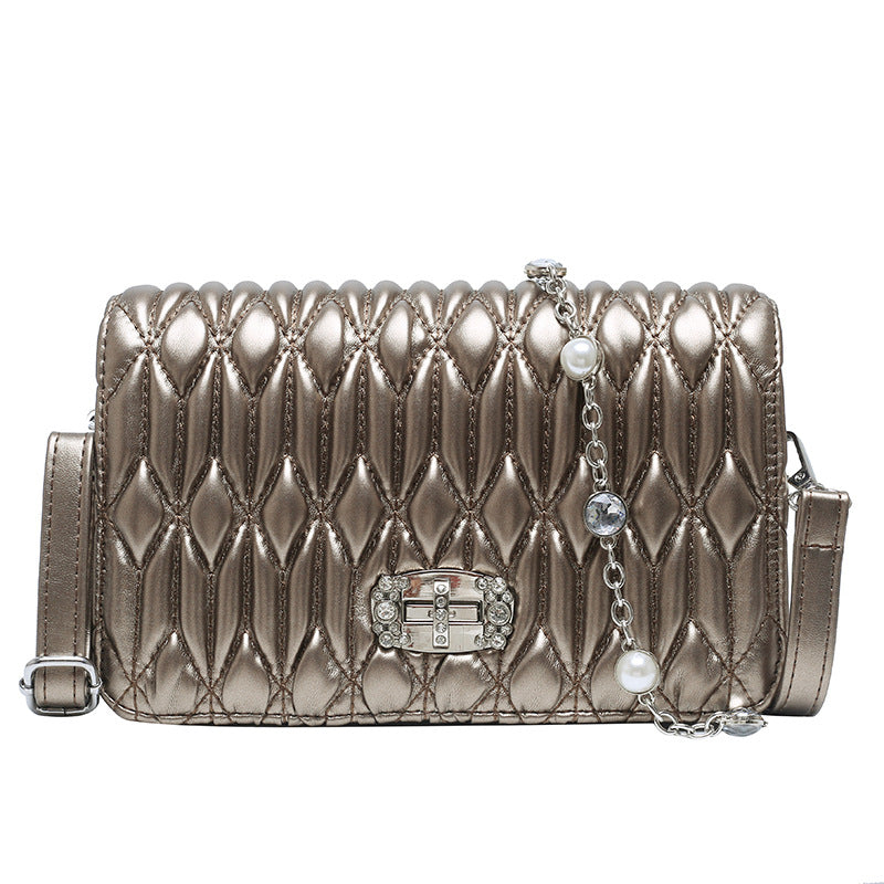 Women's Casual Braided Shoulder Slung Banquet Bag in various colors with braided strap design.