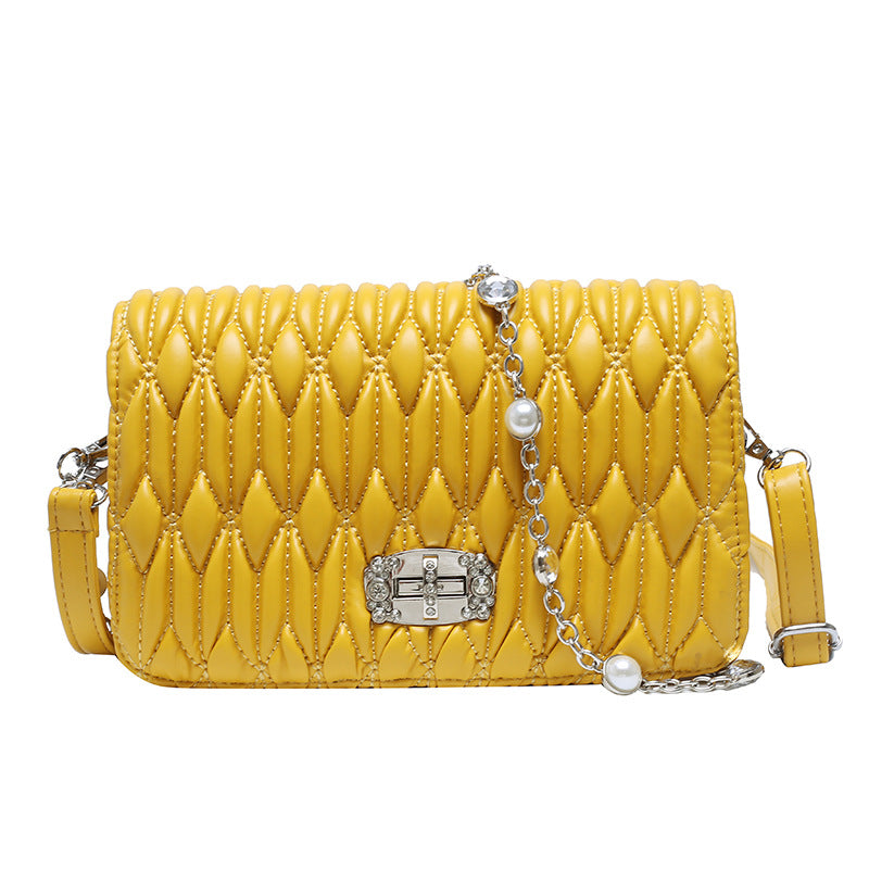 Women's Casual Braided Shoulder Slung Banquet Bag in various colors with braided strap design.