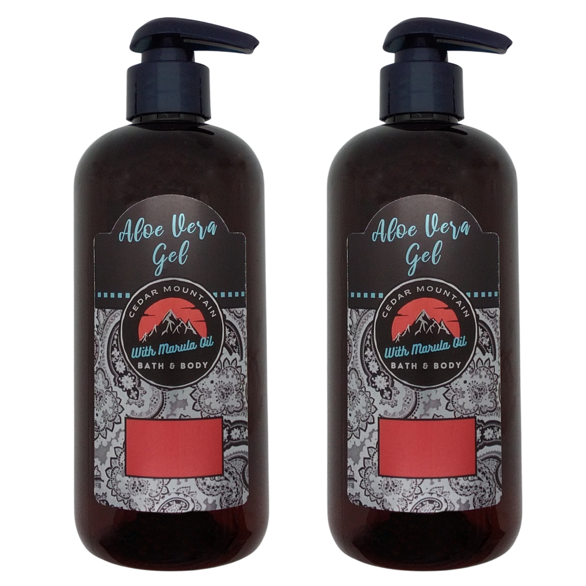 Cedar Mountain Butt Naked Scented Aloe Vera Gel in a 12 Oz bottle, featuring a vibrant label with fruity design.