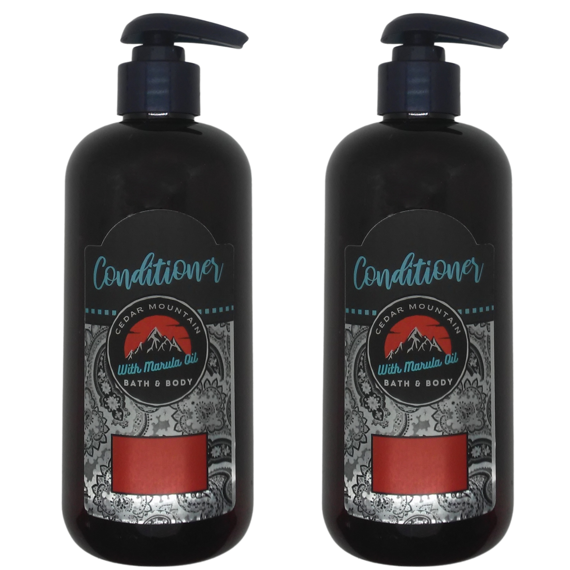 Cedar Mountain Honeysuckle & Nutmeg Conditioner in a 12 Oz bottle, featuring a floral and spicy scent profile with Marula Oil for hydration.