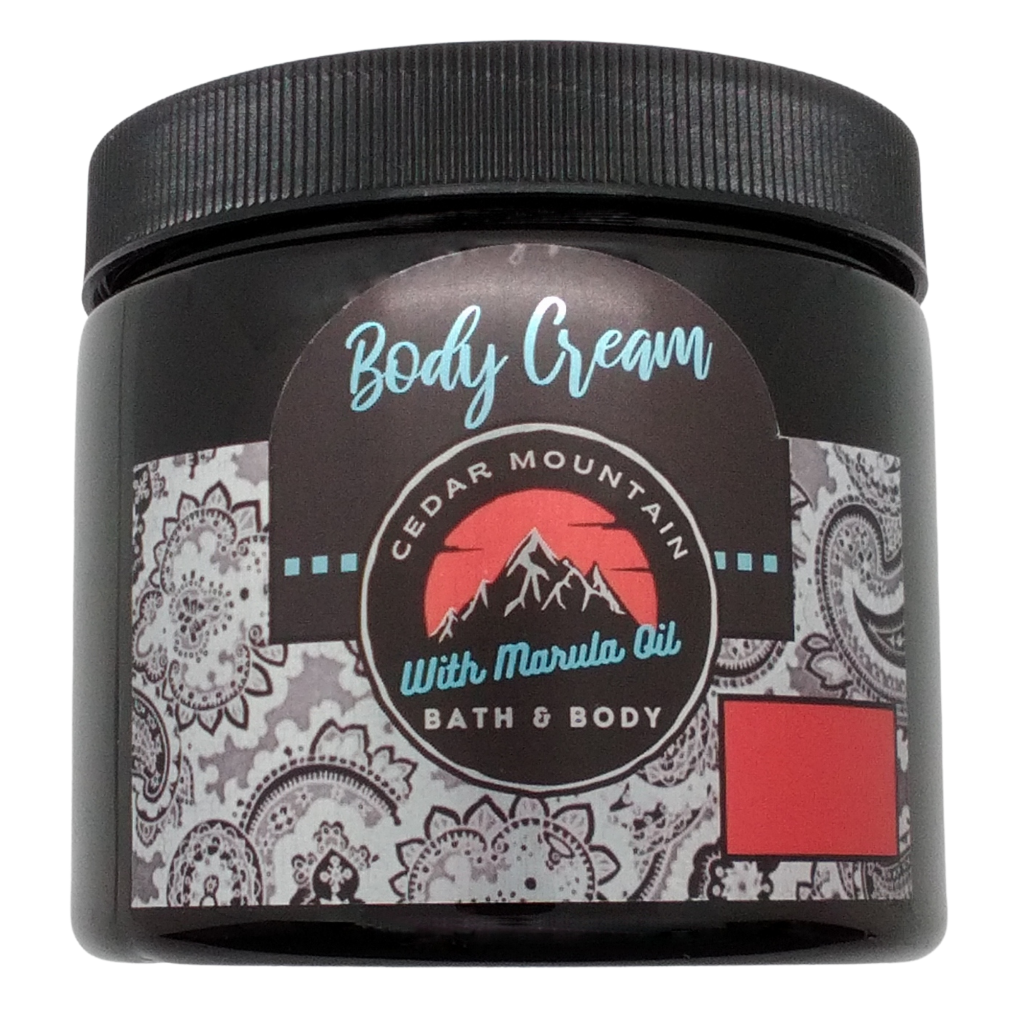 Cedar Mountain Pumpkin Delight Scented Luxury Marula Oil Body Cream in a 16 Oz jar, showcasing its rich texture and warm pumpkin scent.