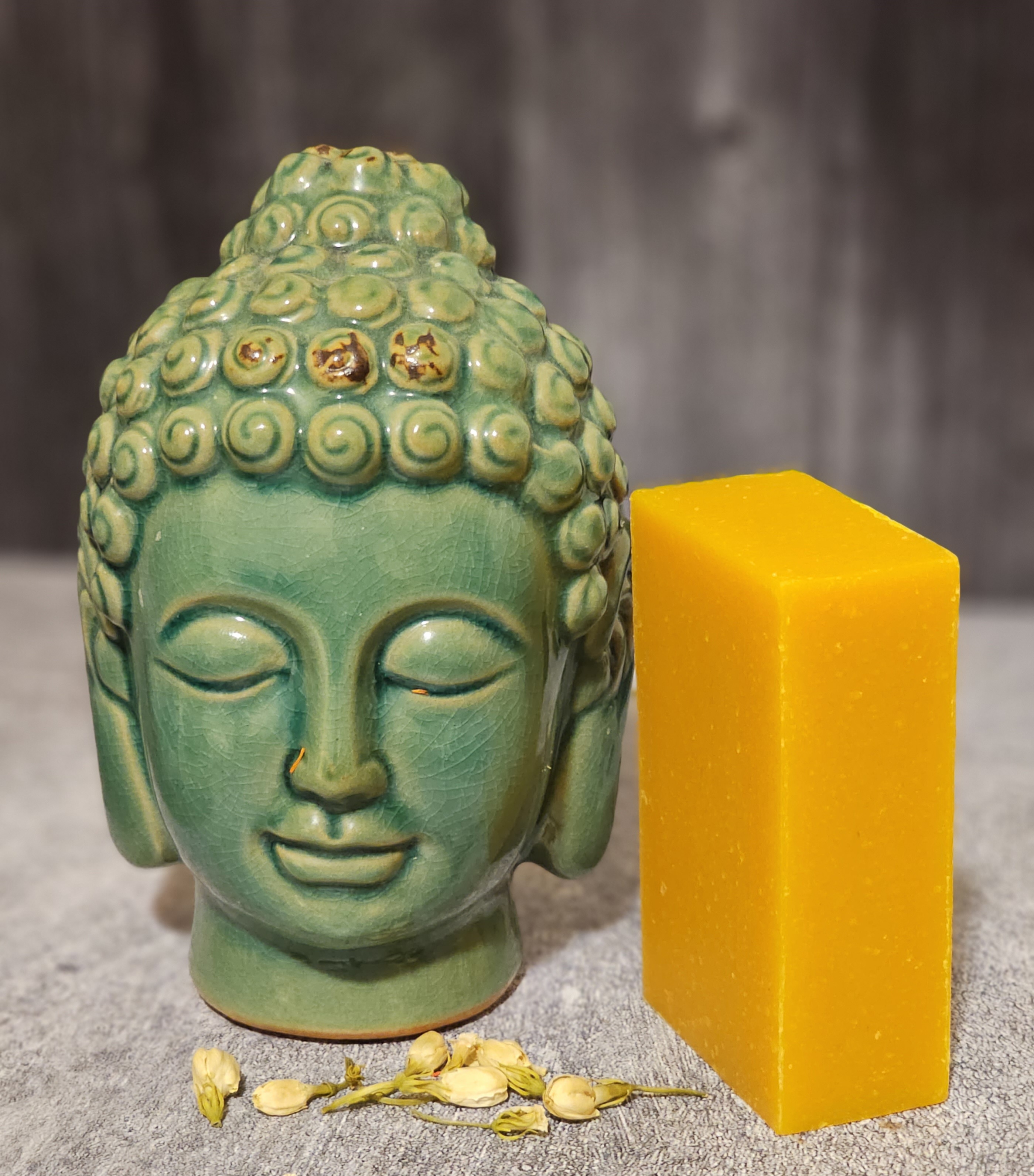 Citrus Lavender Soap bar with vibrant colors and natural ingredients, showcasing its organic and vegan qualities.