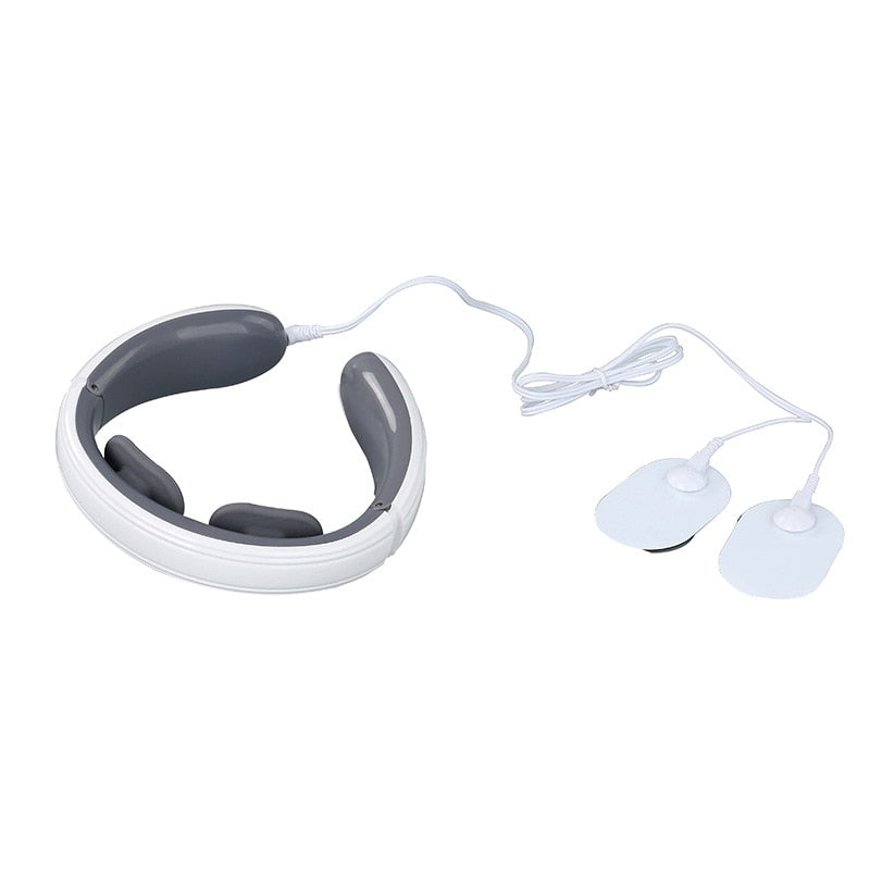 Electric Neck Massager with heating and pulse features, designed for muscle relief and comfort.
