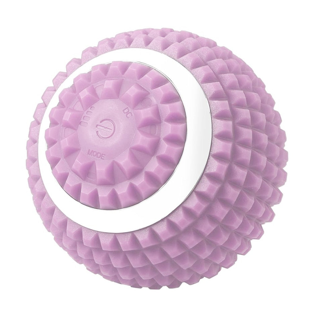 Electric Vibrating Massage Ball designed for foot pain relief and muscle recovery, featuring a sleek waterproof design and USB charging capability.