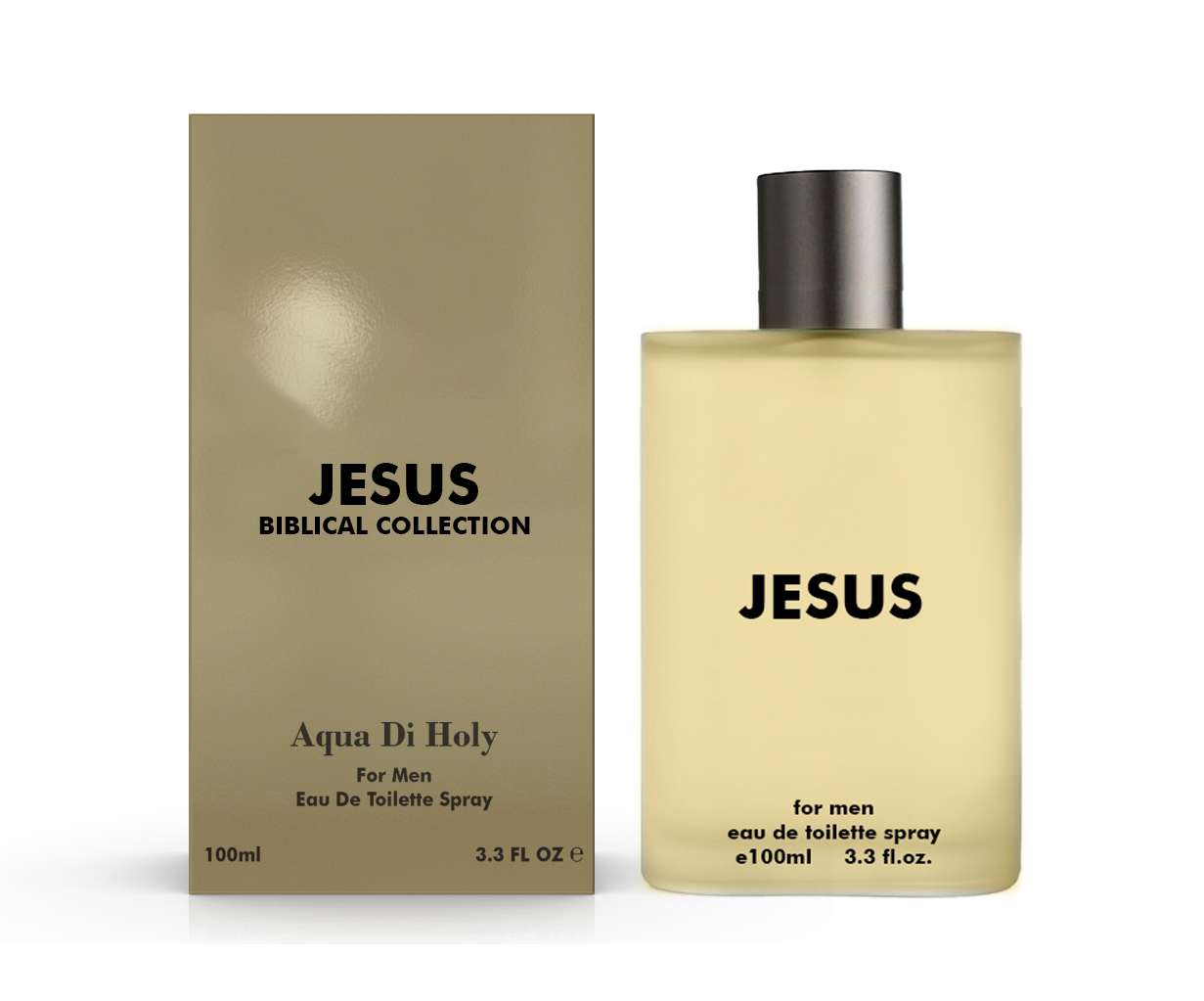 Aqua Di Holy Jesus Perfume for Men, 100ml Eau De Toilette spray bottle with elegant design.