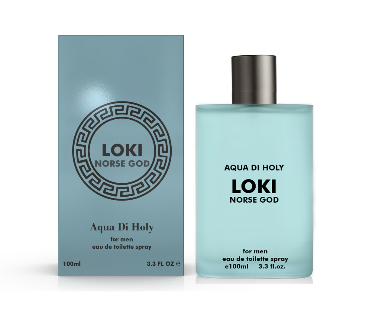 Loki Perfume for Men by Aqua Di Holy, 100ml Eau De Toilette spray bottle with elegant design.