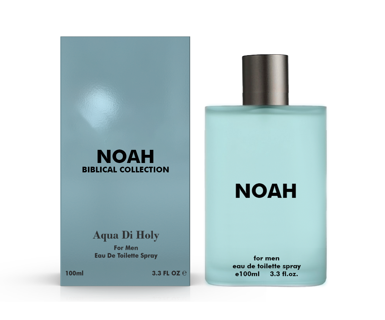Noah Perfume for Men by Aqua Di Holy in a stylish 100ml bottle, showcasing its elegant design.