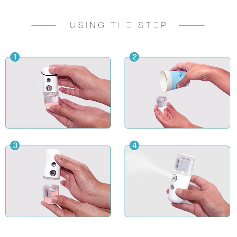 Pocket Size Handheld Multipurpose Nano Mist Sprayer in a sleek design, ideal for skincare and sanitizing.