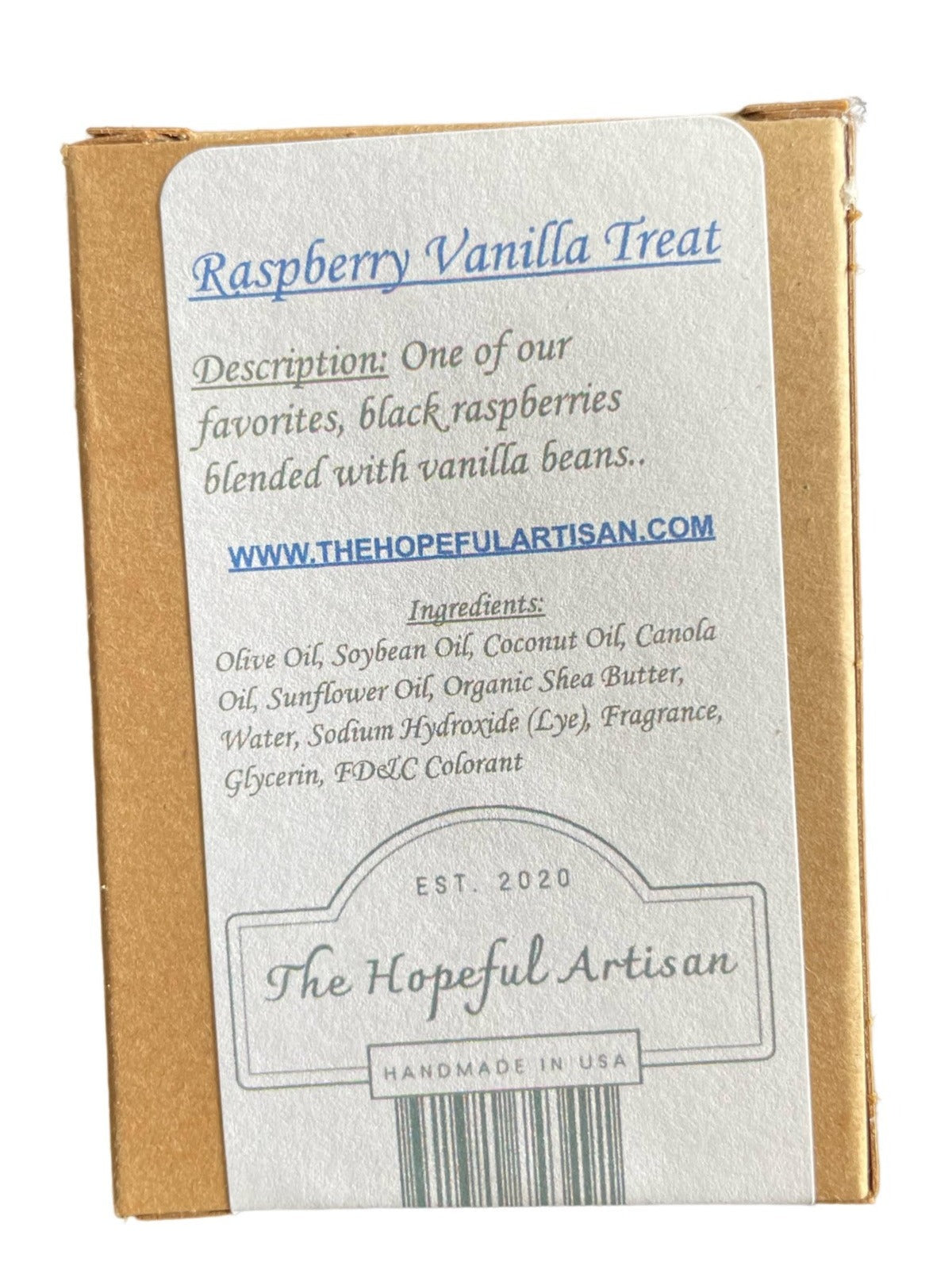 A luxurious Raspberry Vanilla Treat showcasing a blend of black raspberries and vanilla beans, perfect for skincare.