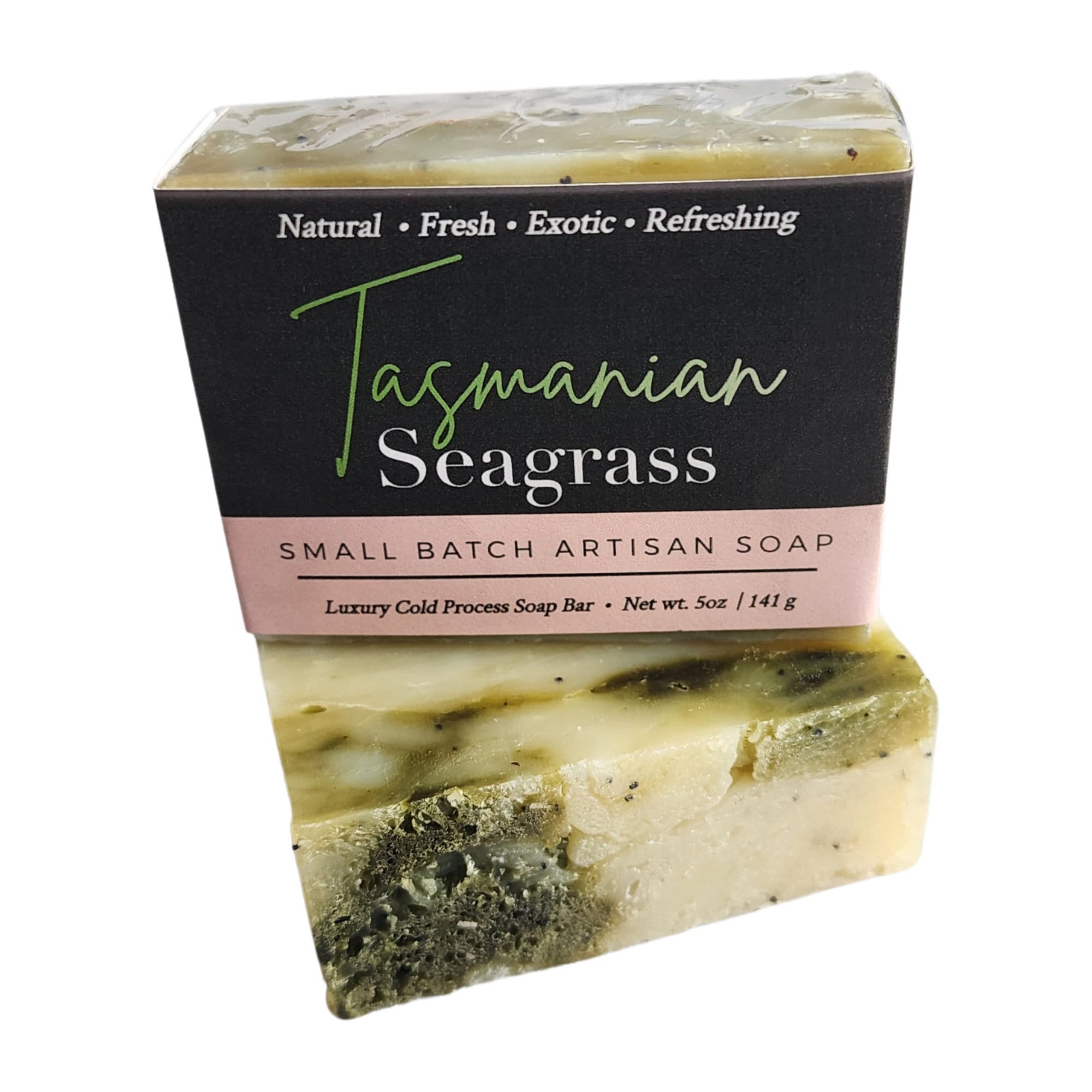 Tasmanian Seagrass Artisan Soap Bar.