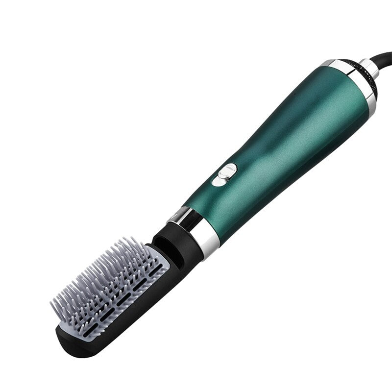 3 In 1 Electric Hair Dryer with detachable comb heads for styling, featuring a sleek design and powerful motor.