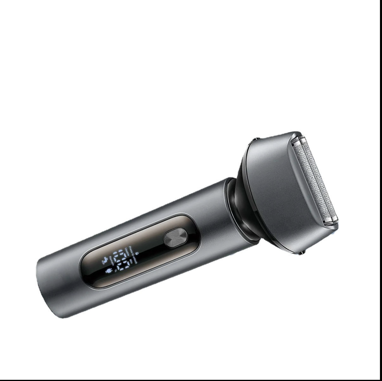 Beard Trimmer Professional Razor with stainless steel blades and USB charging cable, designed for waterproof use and precision shaving.